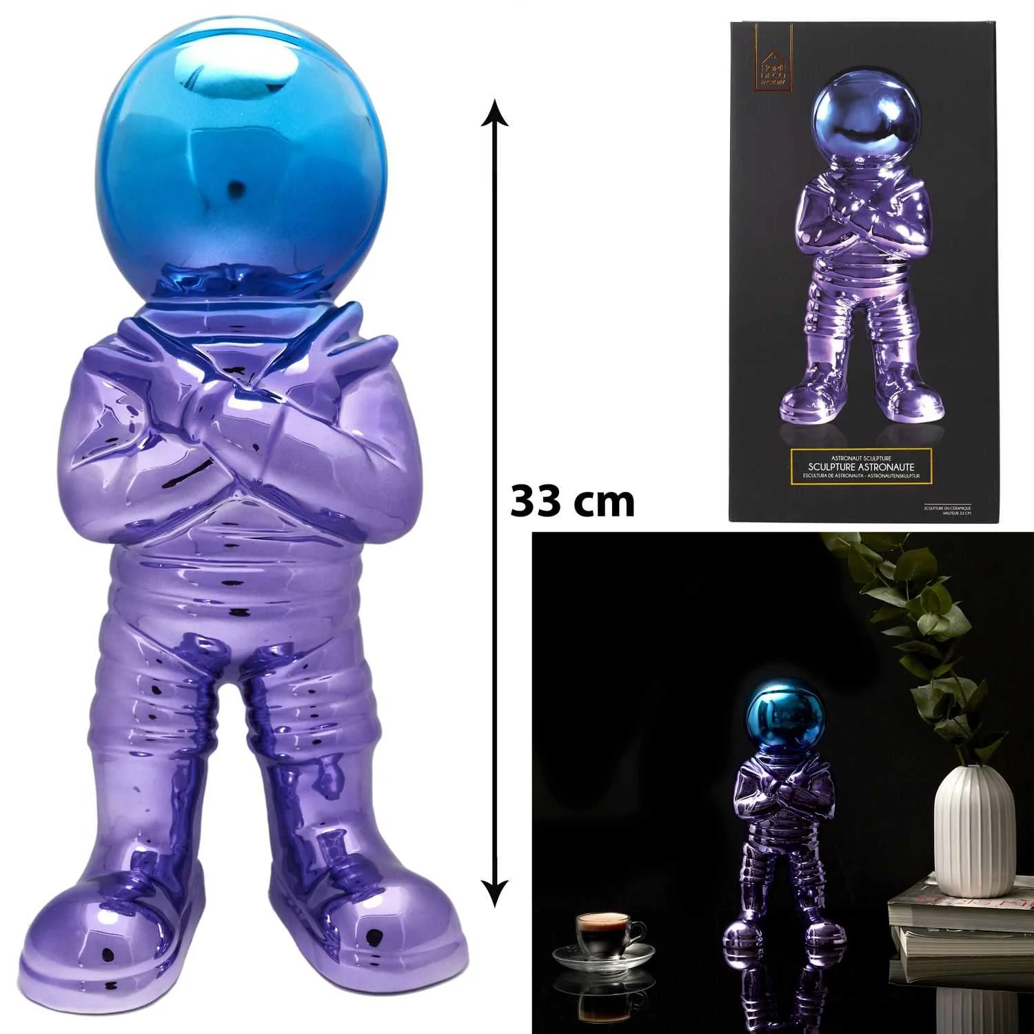 ASTRONAUTE ELECTROPLATE H33CM - Image 4