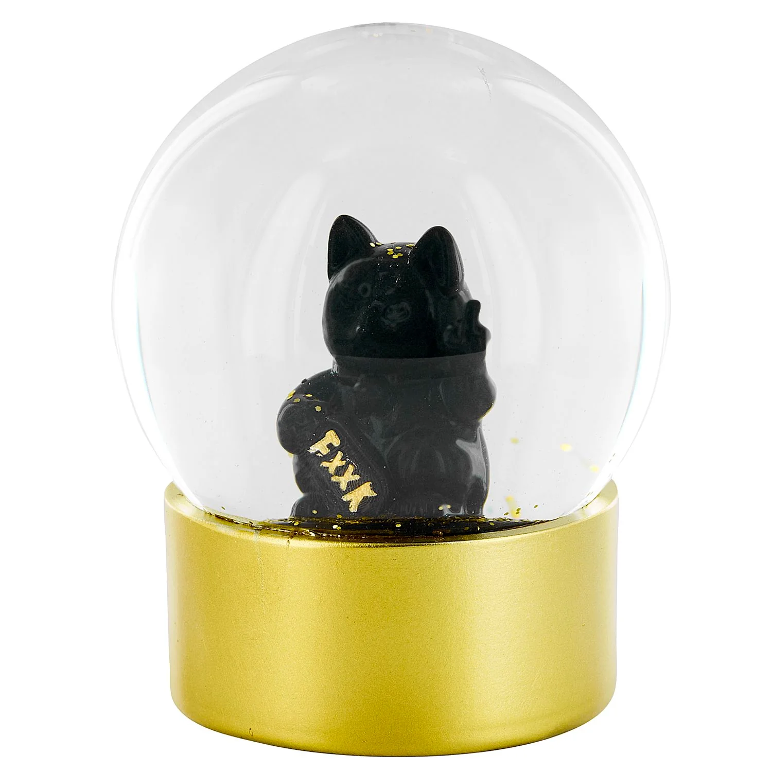 BOULE A NEIGE CHAT F*CK YOU 10 CM NOIR - Image 4