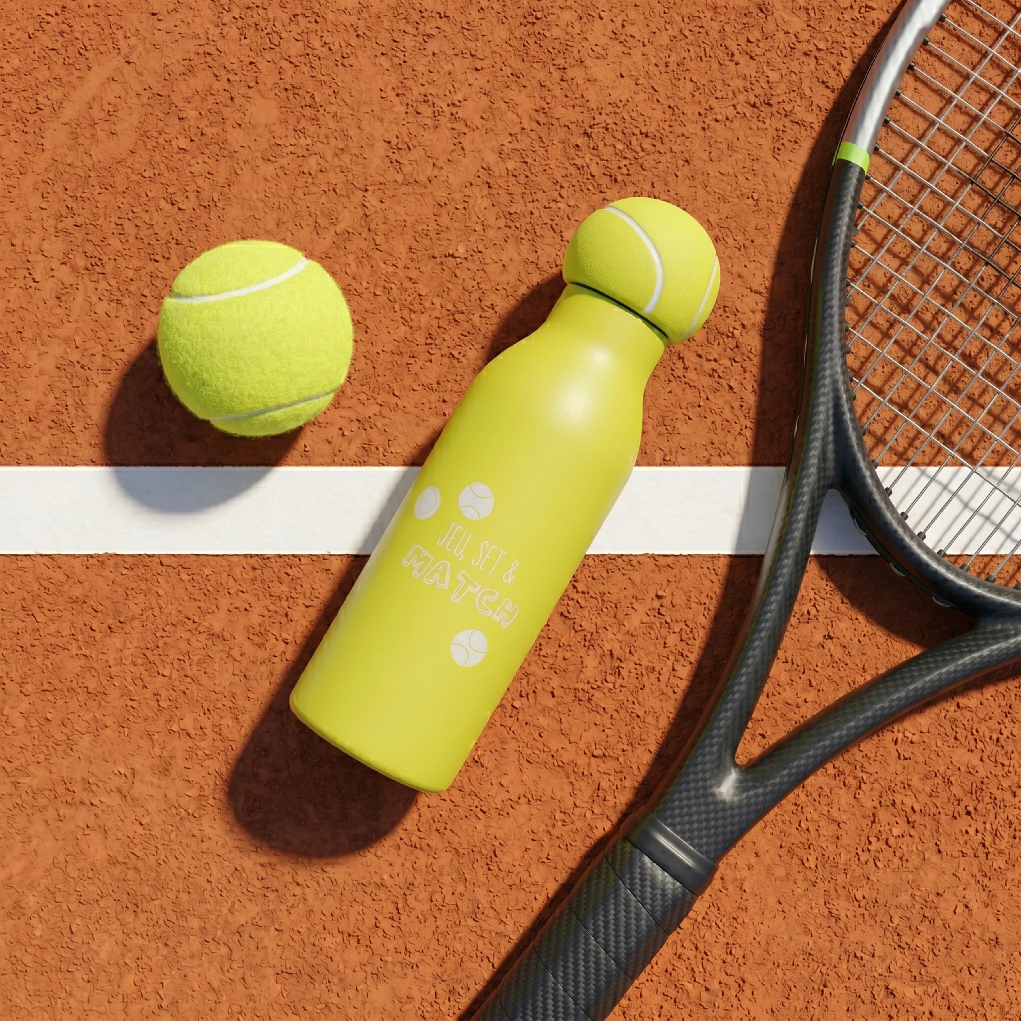 BOUTEILLE ISOTHERME BOUCHON 3D TENNIS - Image 2