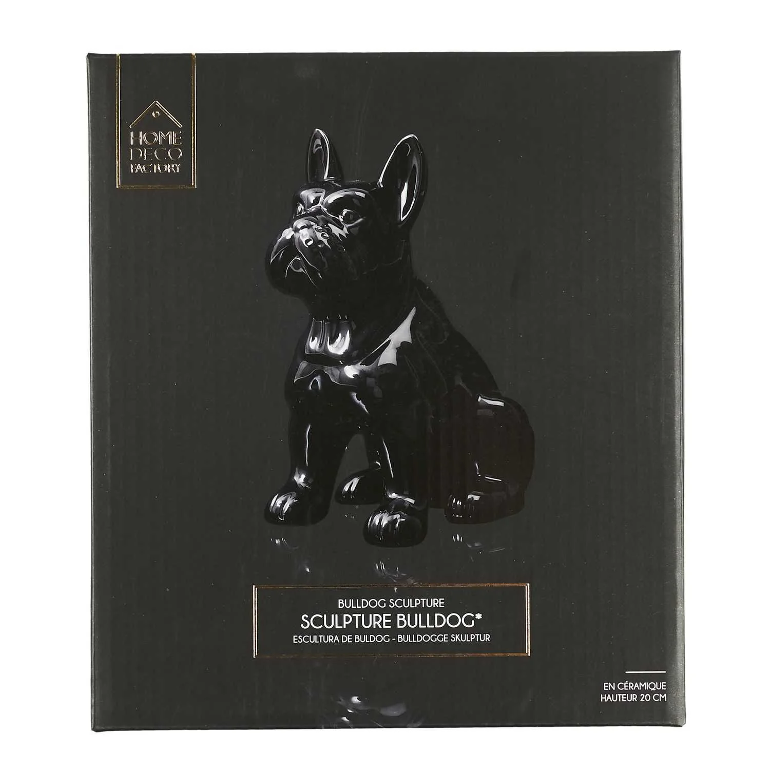 BULLDOG CERAMIQUE NOIR 20CM - Image 5