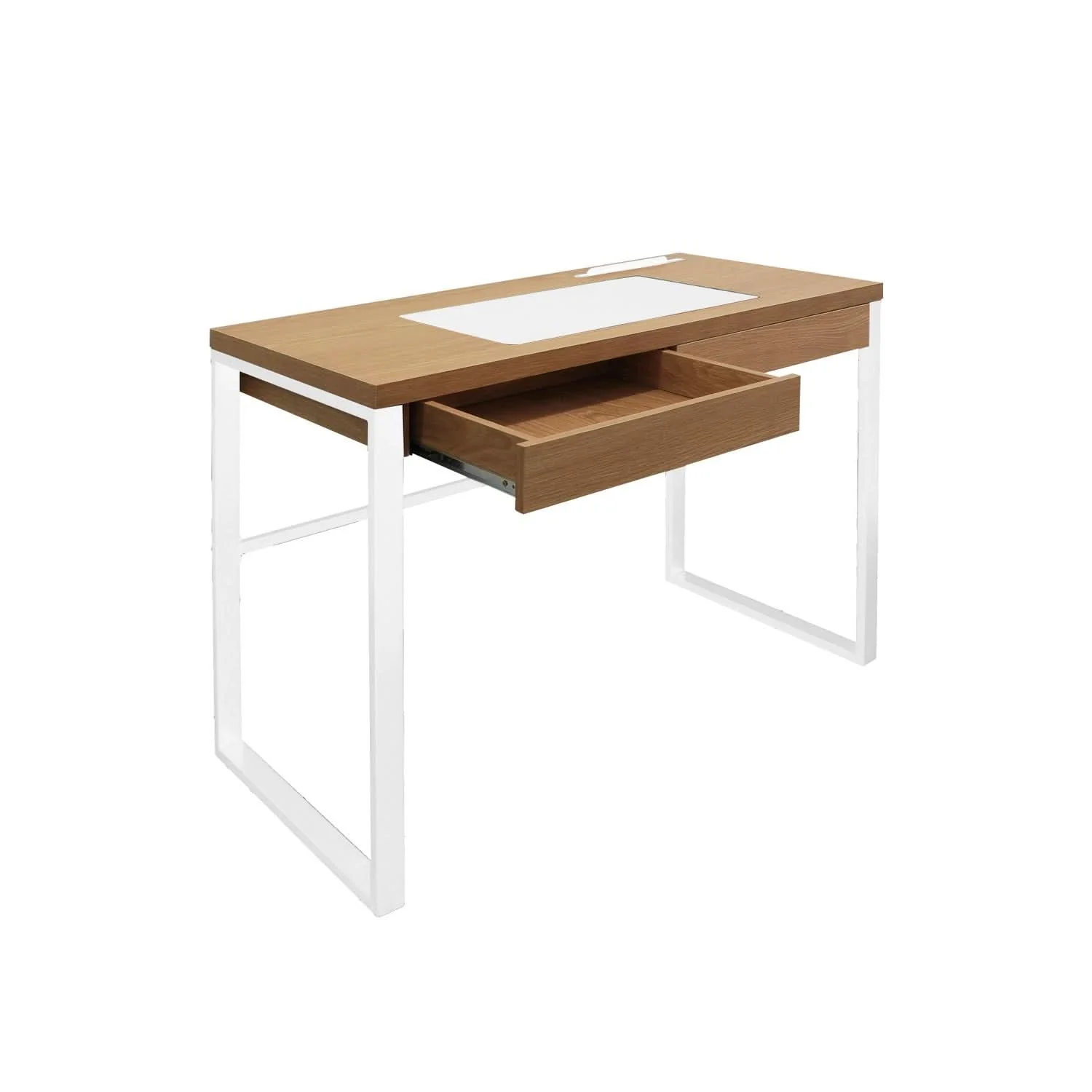 BUREAU EN BOIS ET METAL BLANC - Image 4