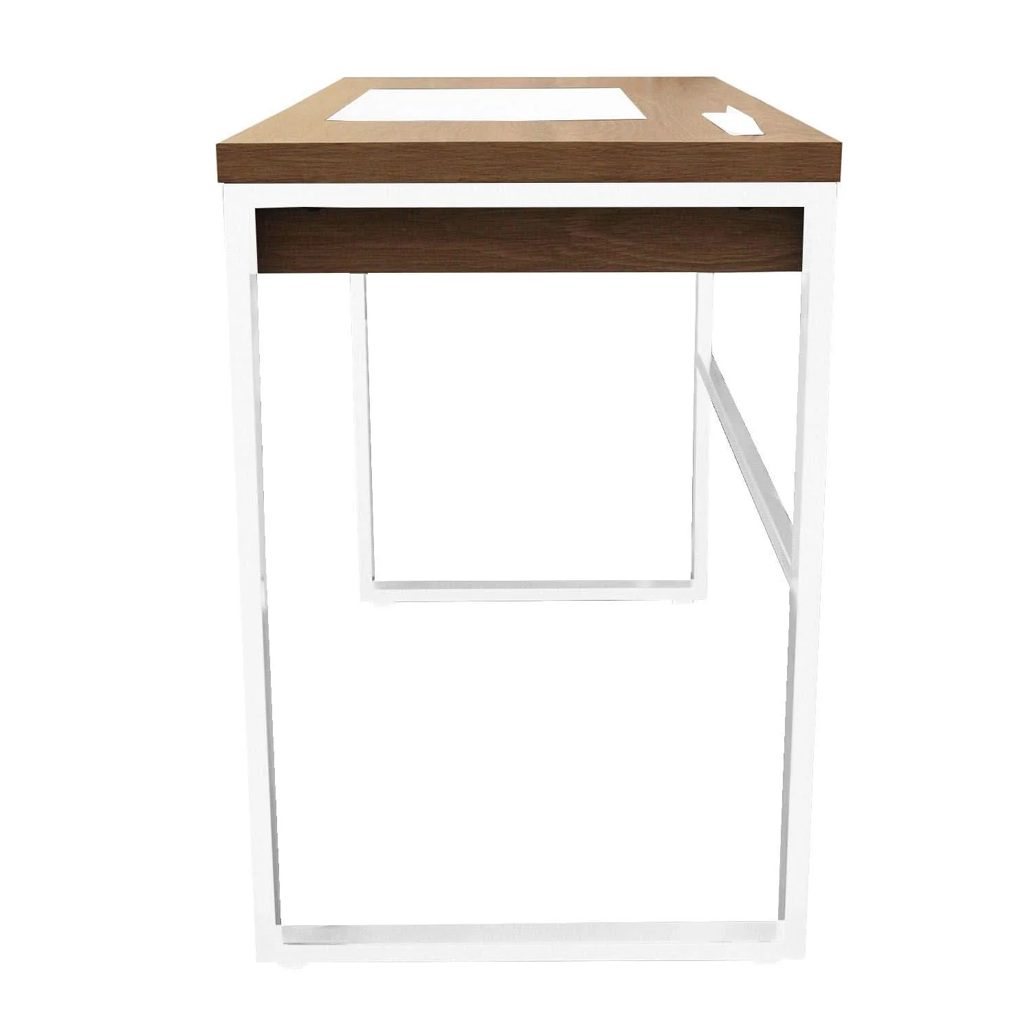 BUREAU EN BOIS ET METAL BLANC - Image 5