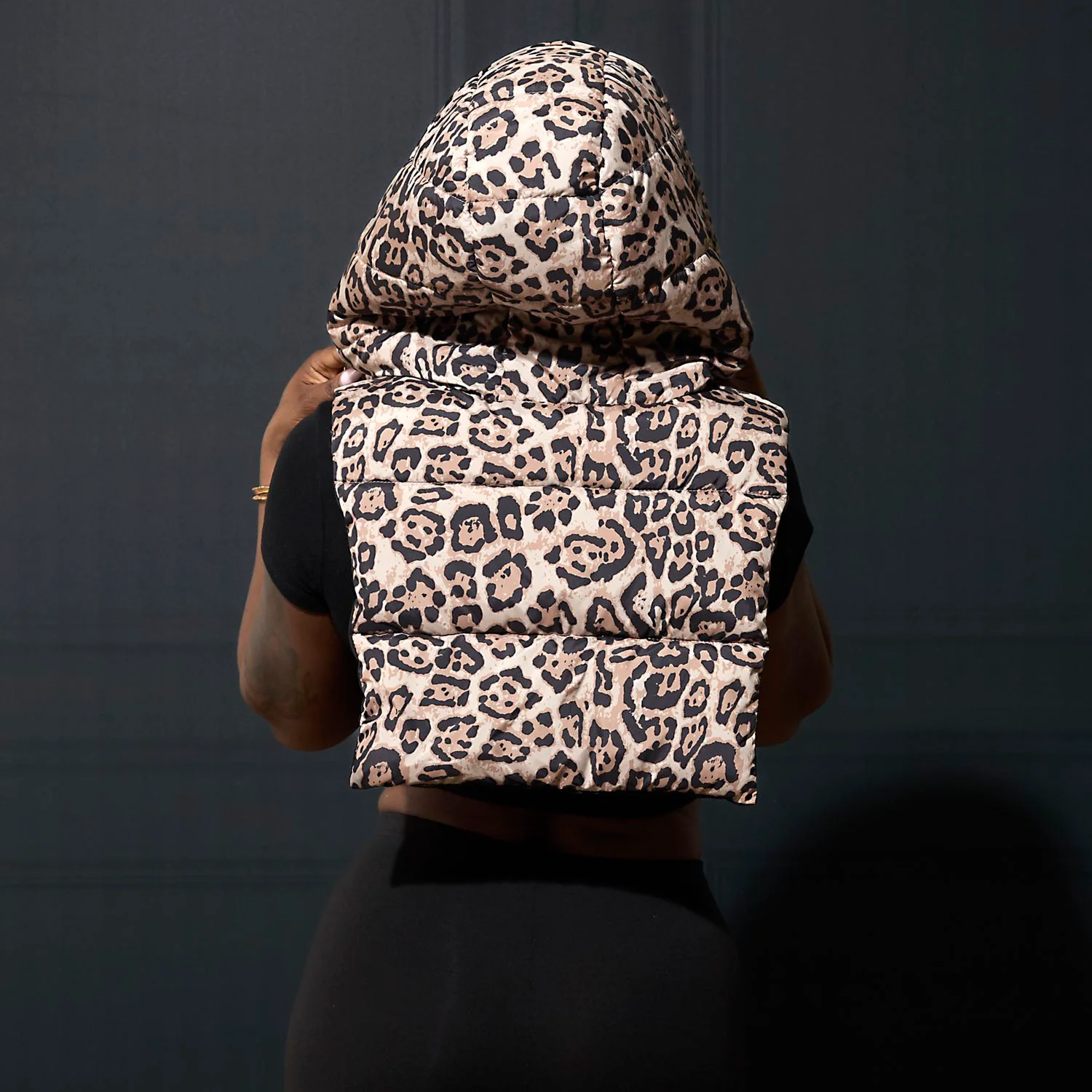 CAPUCHE DOUDOUNE REVERSIBLE LEOPARD - Image 12