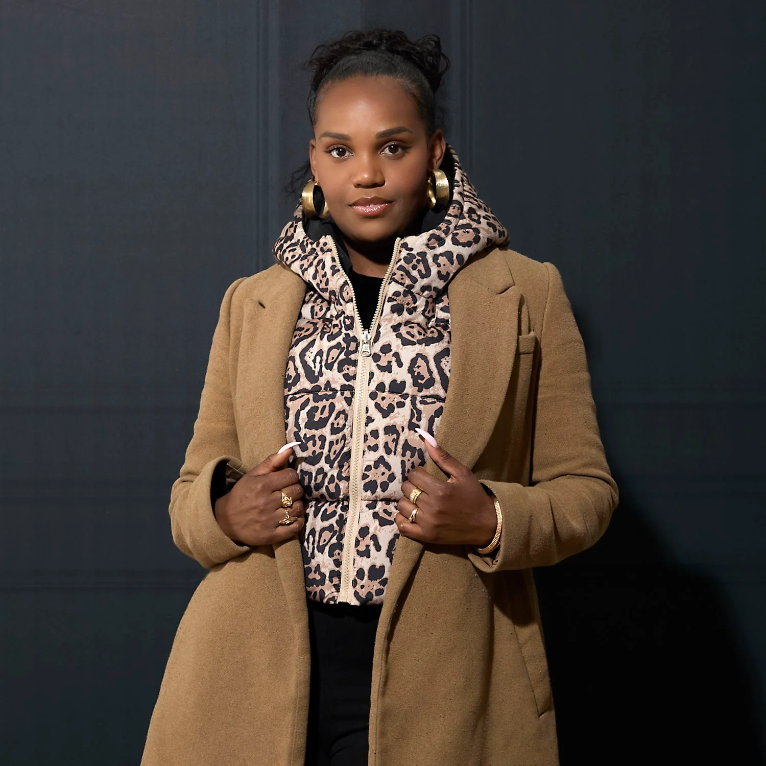 CAPUCHE DOUDOUNE REVERSIBLE LEOPARD - Image 13