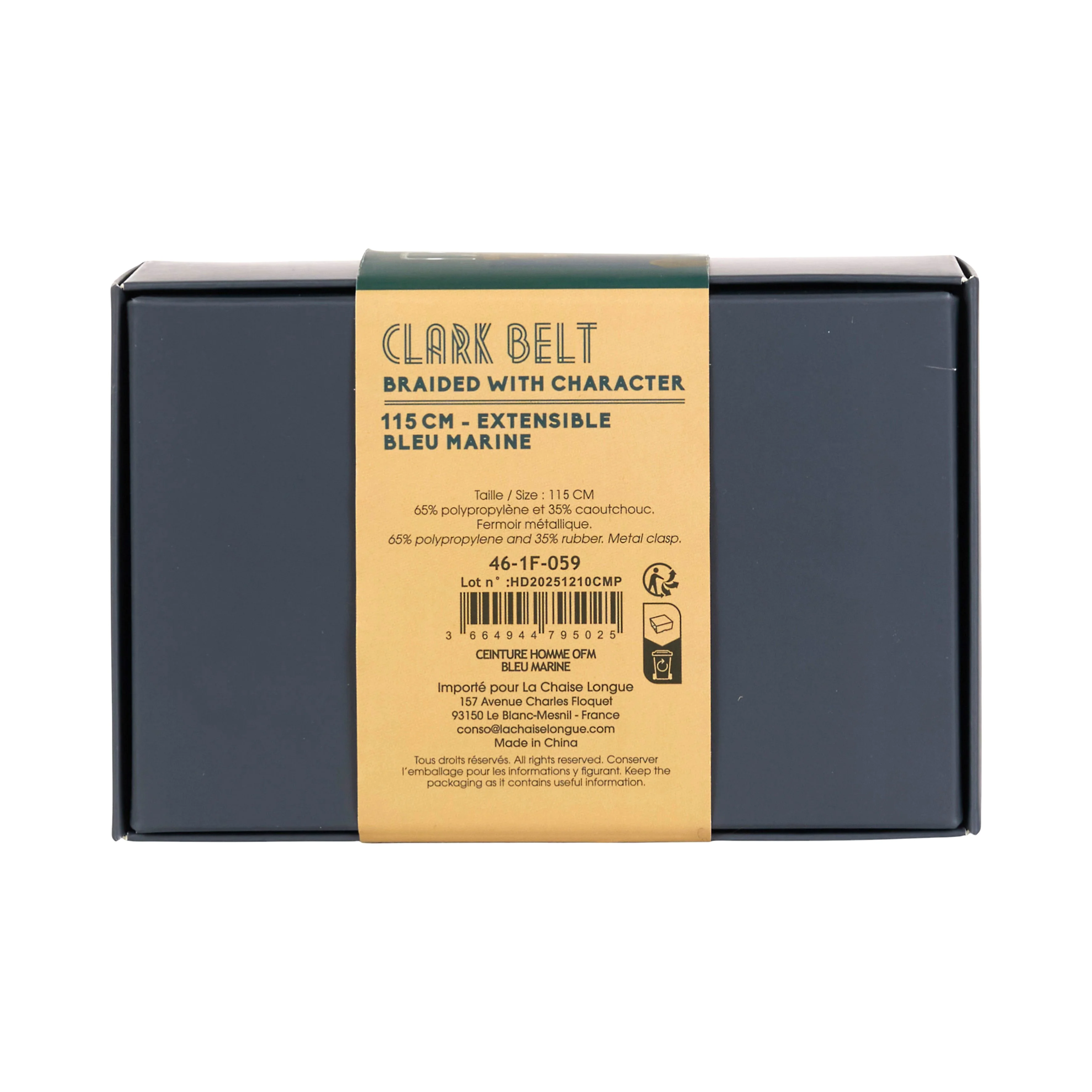 CEINTURE HOMME BLEU MARINE - Image 6