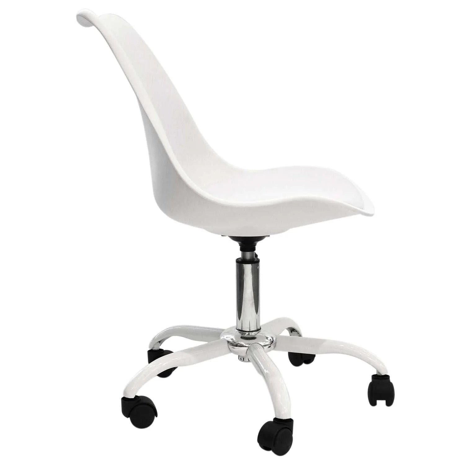CHAISE A ROULETTES KIRUNA BLANC - Image 2