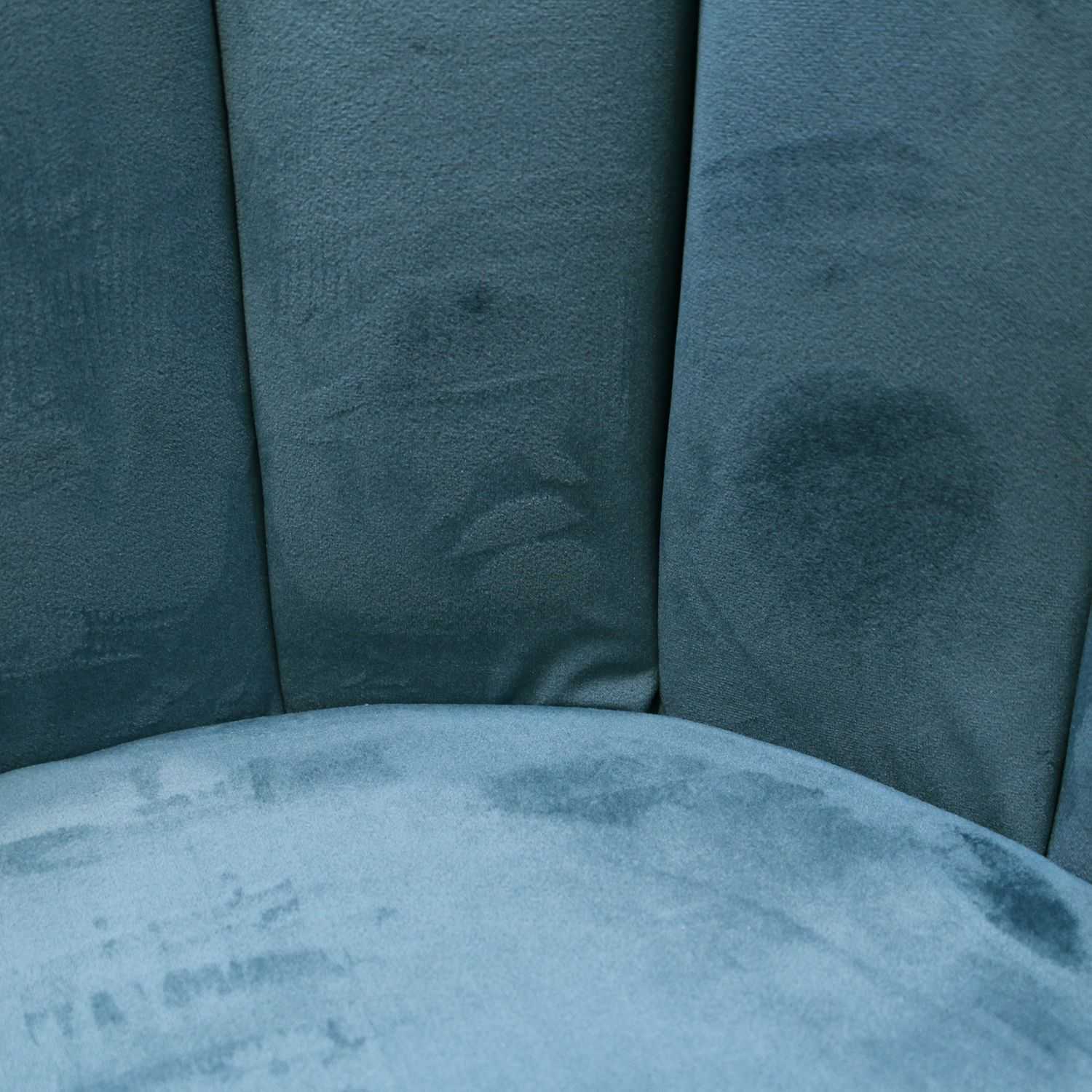 CHAISE ARIEL VELOURS BLEU CANARD - Image 6