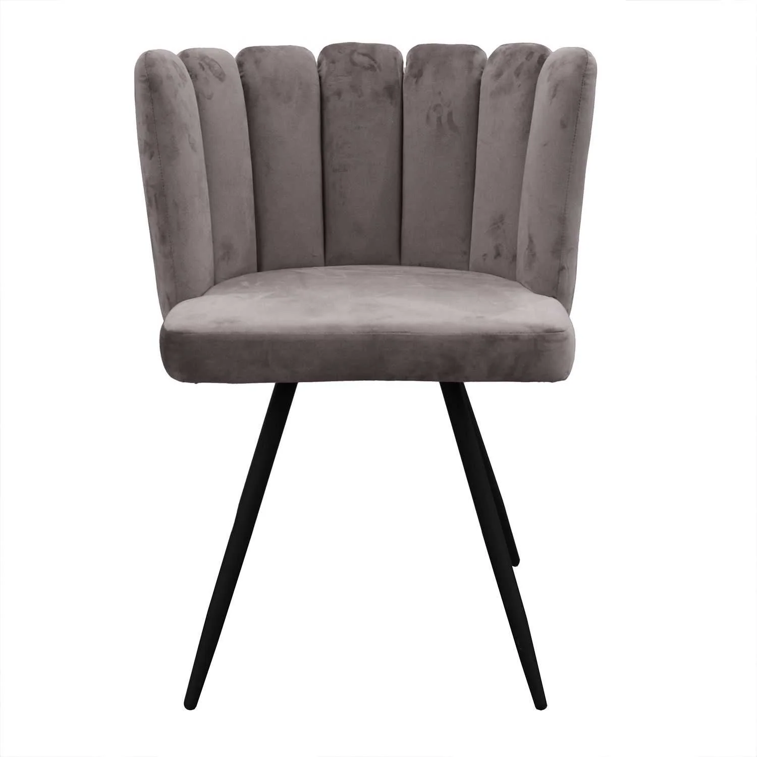 CHAISE ARIEL VELOURS GRIS - Image 4