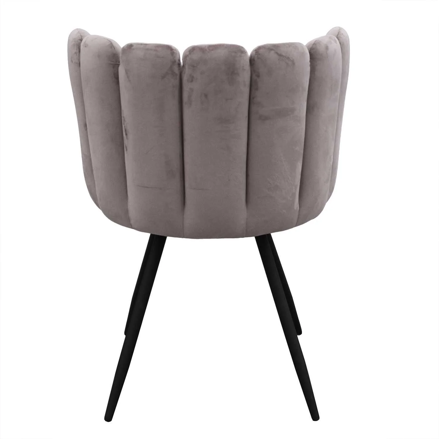 CHAISE ARIEL VELOURS GRIS - Image 5