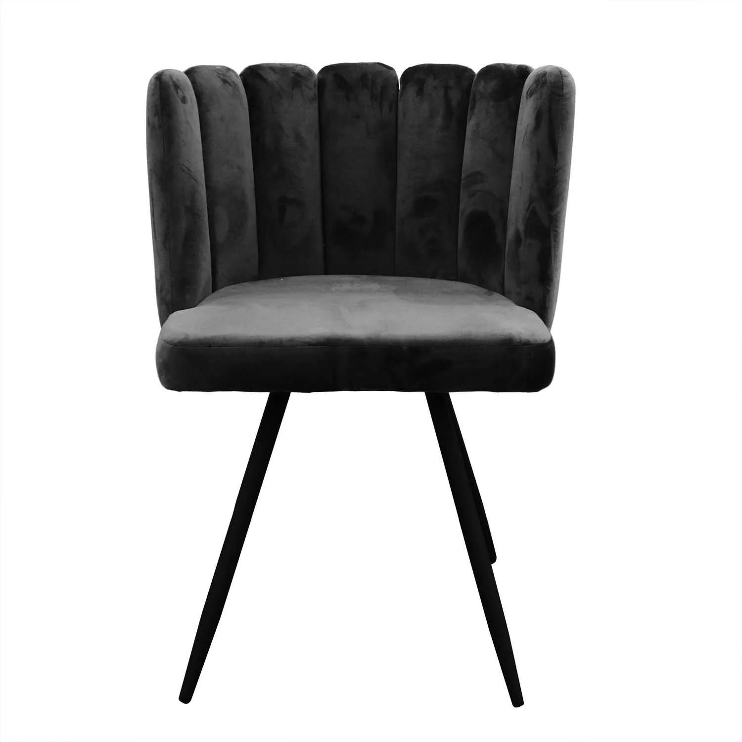 CHAISE ARIEL VELOURS NOIR - Image 5