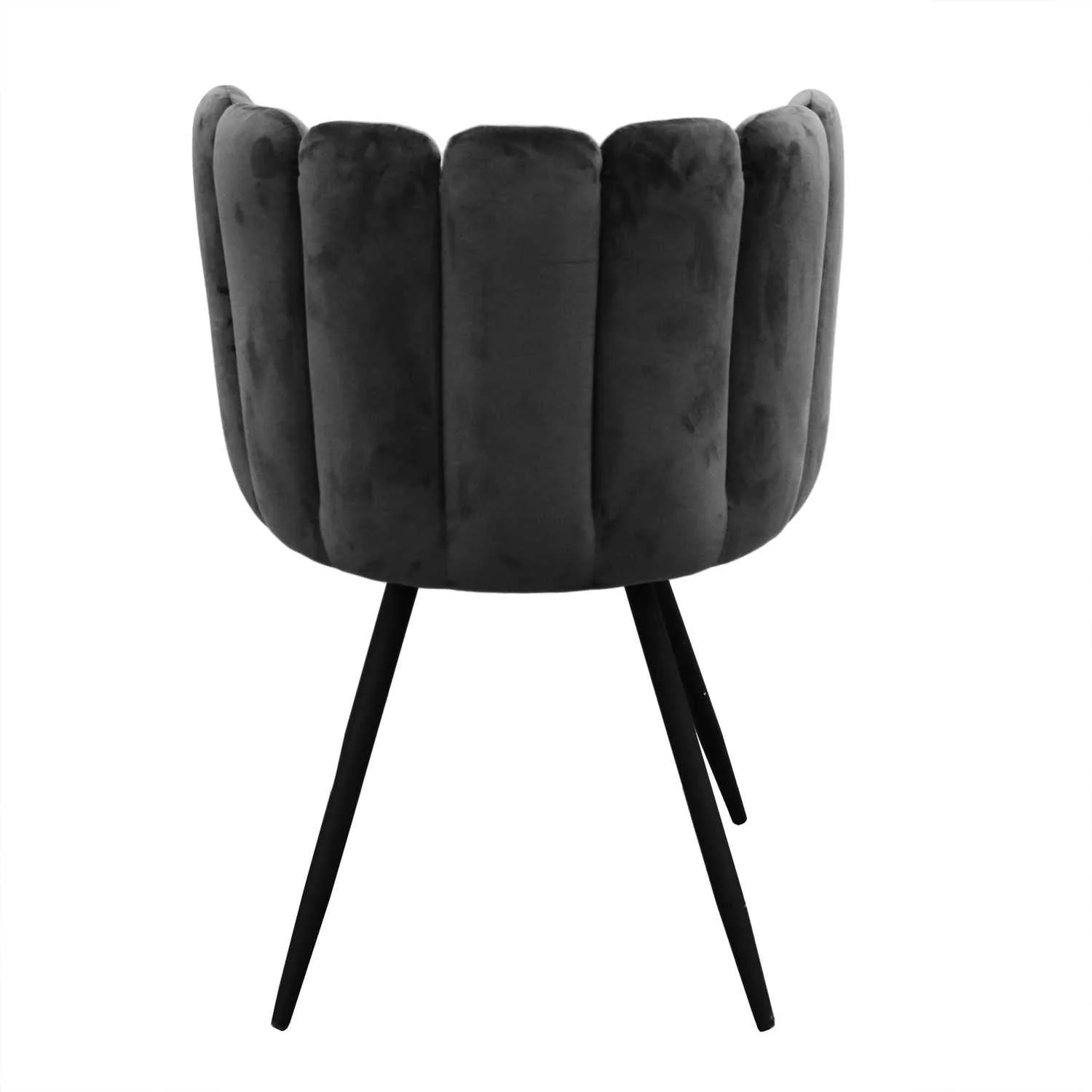CHAISE ARIEL VELOURS NOIR - Image 6