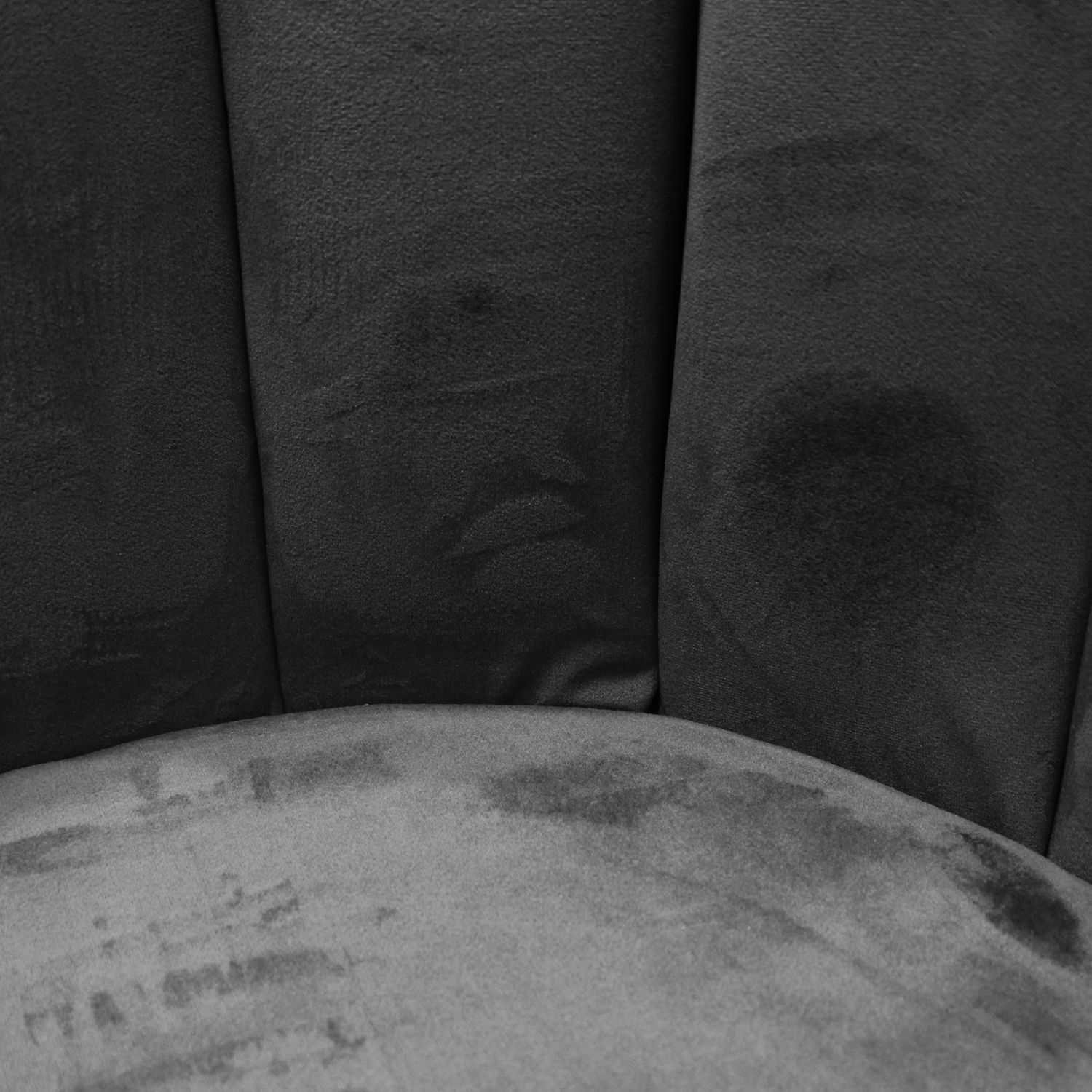 CHAISE ARIEL VELOURS NOIR - Image 7