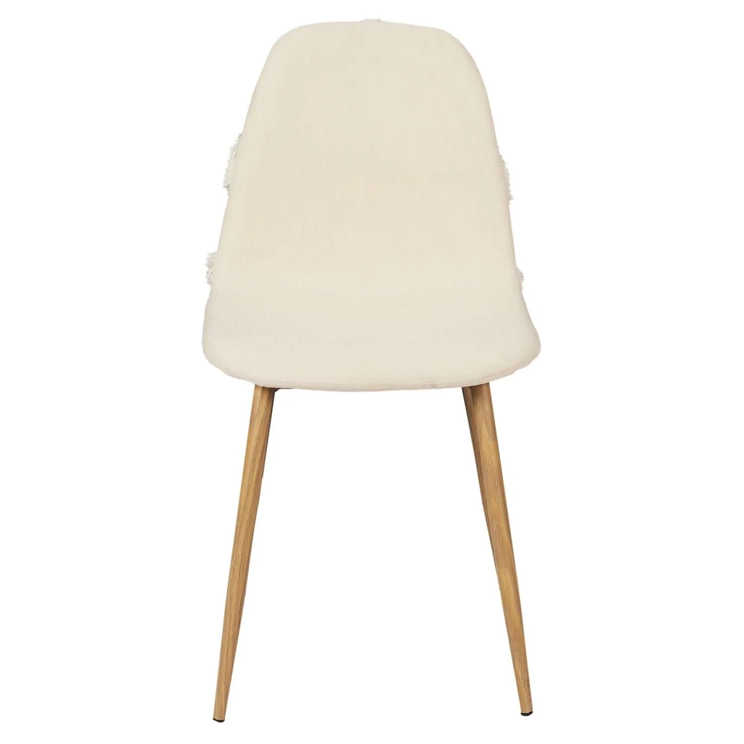 CHAISE FARO PIEDS METAL IMITATION BOIS - Lot de 4 - Image 4