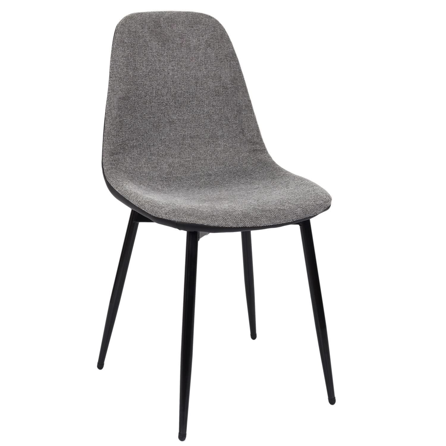 CHAISES MEMPHIS GRIS ET NOIR - Lot de 4 - Image 2