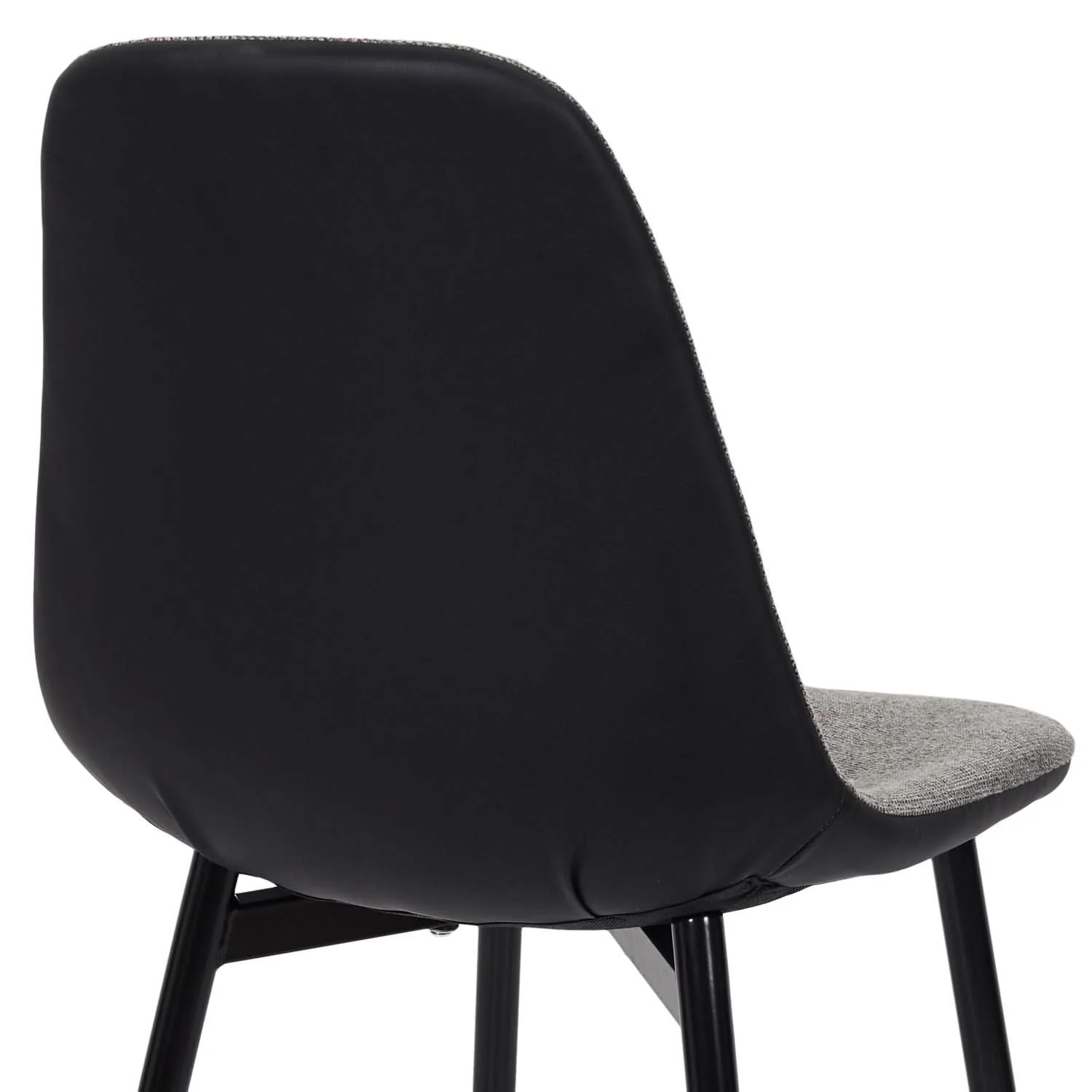 CHAISES MEMPHIS GRIS ET NOIR - Lot de 4 - Image 7