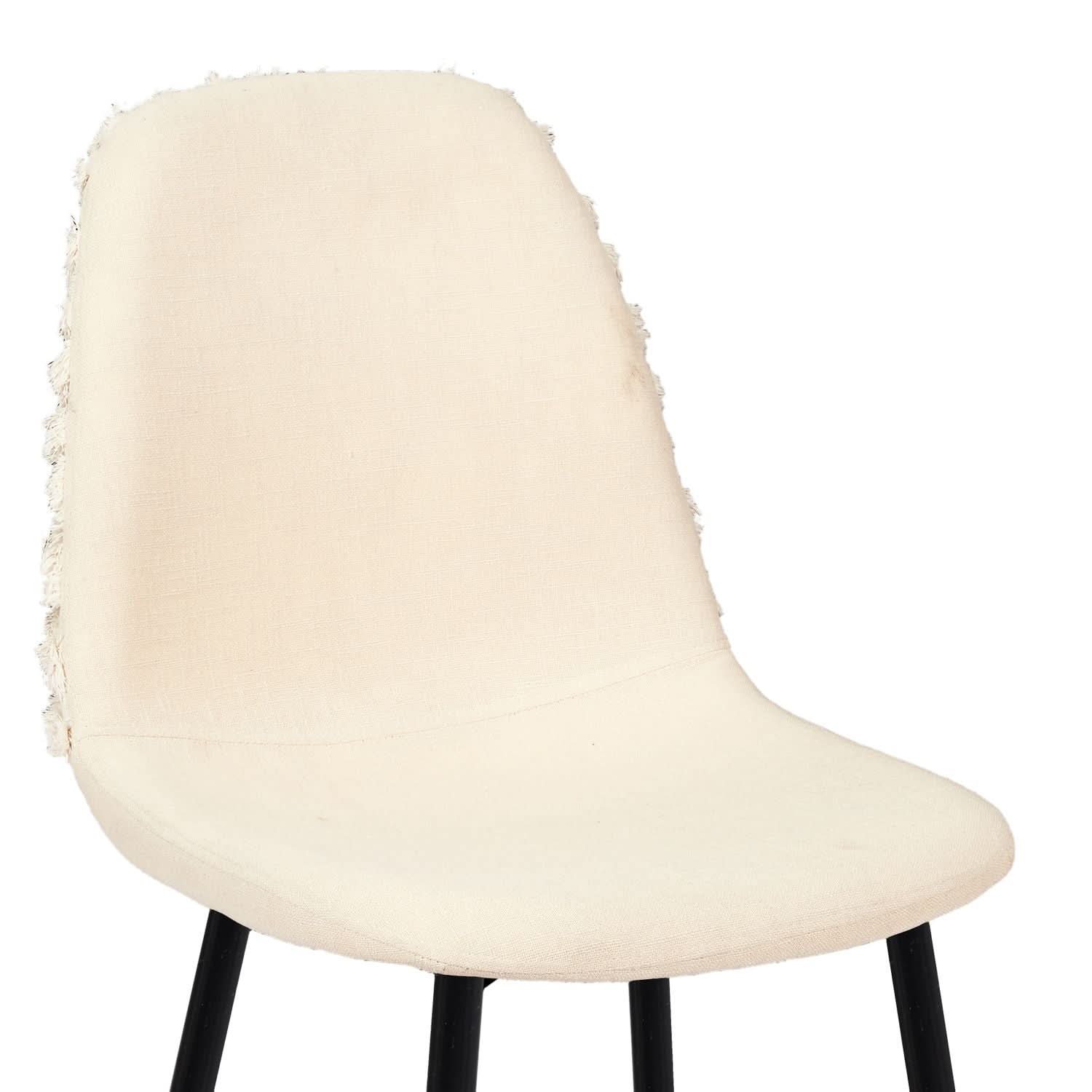 CHAISE MORA PIEDS METAL NOIR - Lot de 4 - Image 3