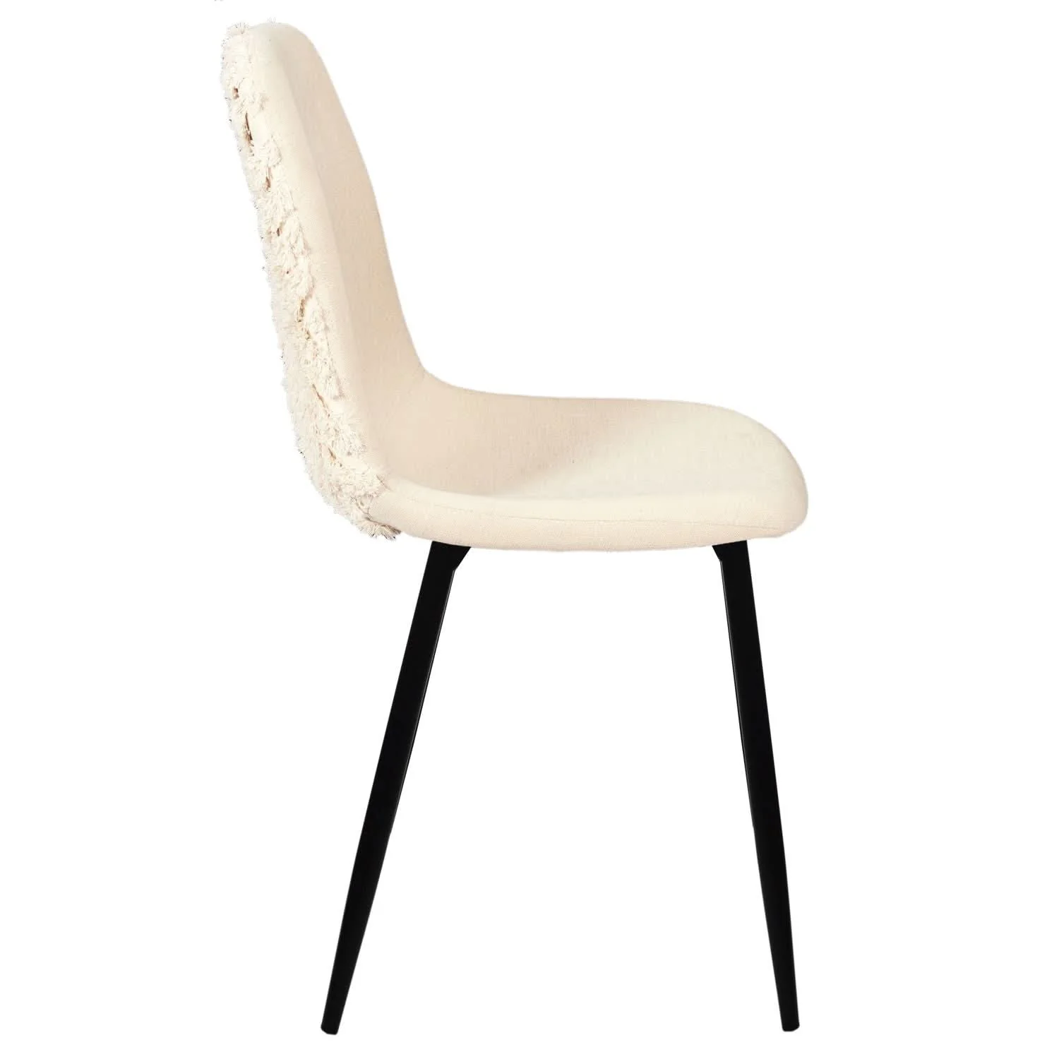 CHAISE MORA PIEDS METAL NOIR - Lot de 4 - Image 6