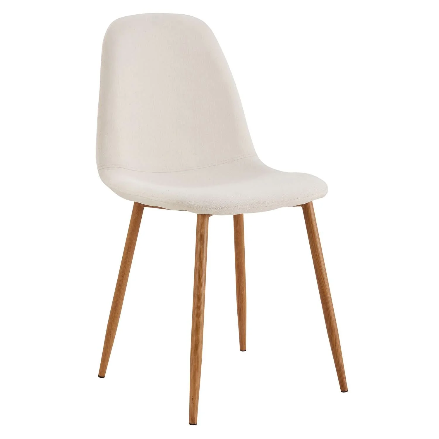 CHAISE POESIE PIEDS METAL IMITATION BOIS - Lot de 4 - Image 6