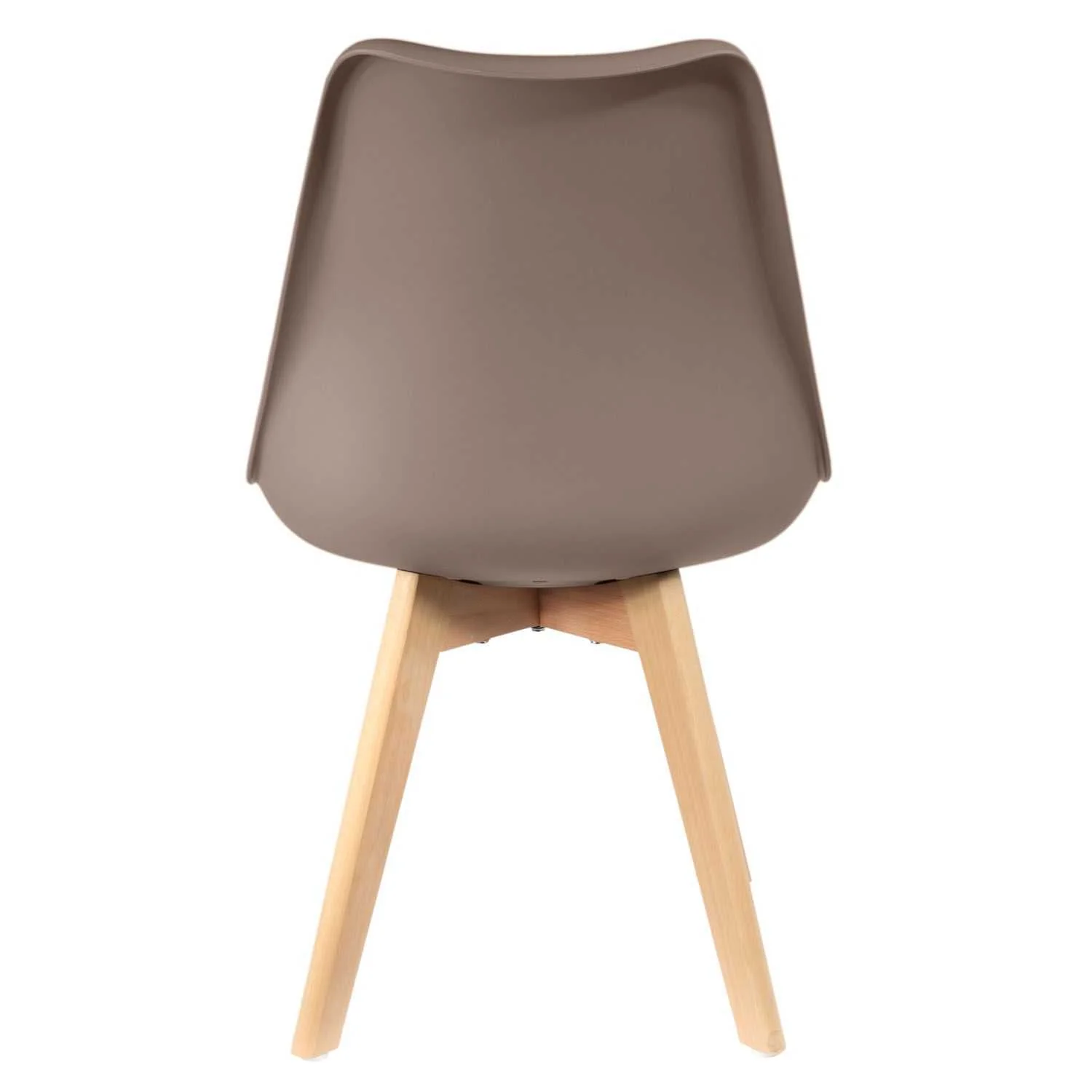CHAISE SCANDINAVE COQUE PP REMBOURREE TAUPE - Image 5