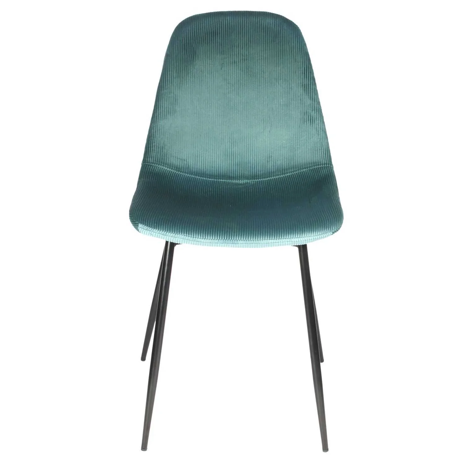CHAISE VELOURS COTELE GIULIA BLEU CANARD - Image 4
