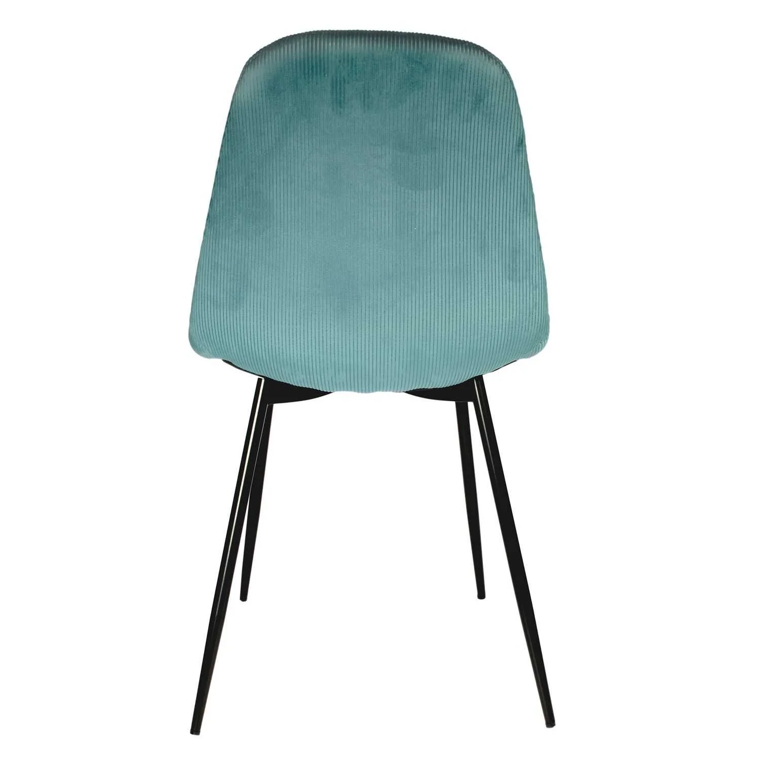 CHAISE VELOURS COTELE GIULIA BLEU CANARD - Image 6
