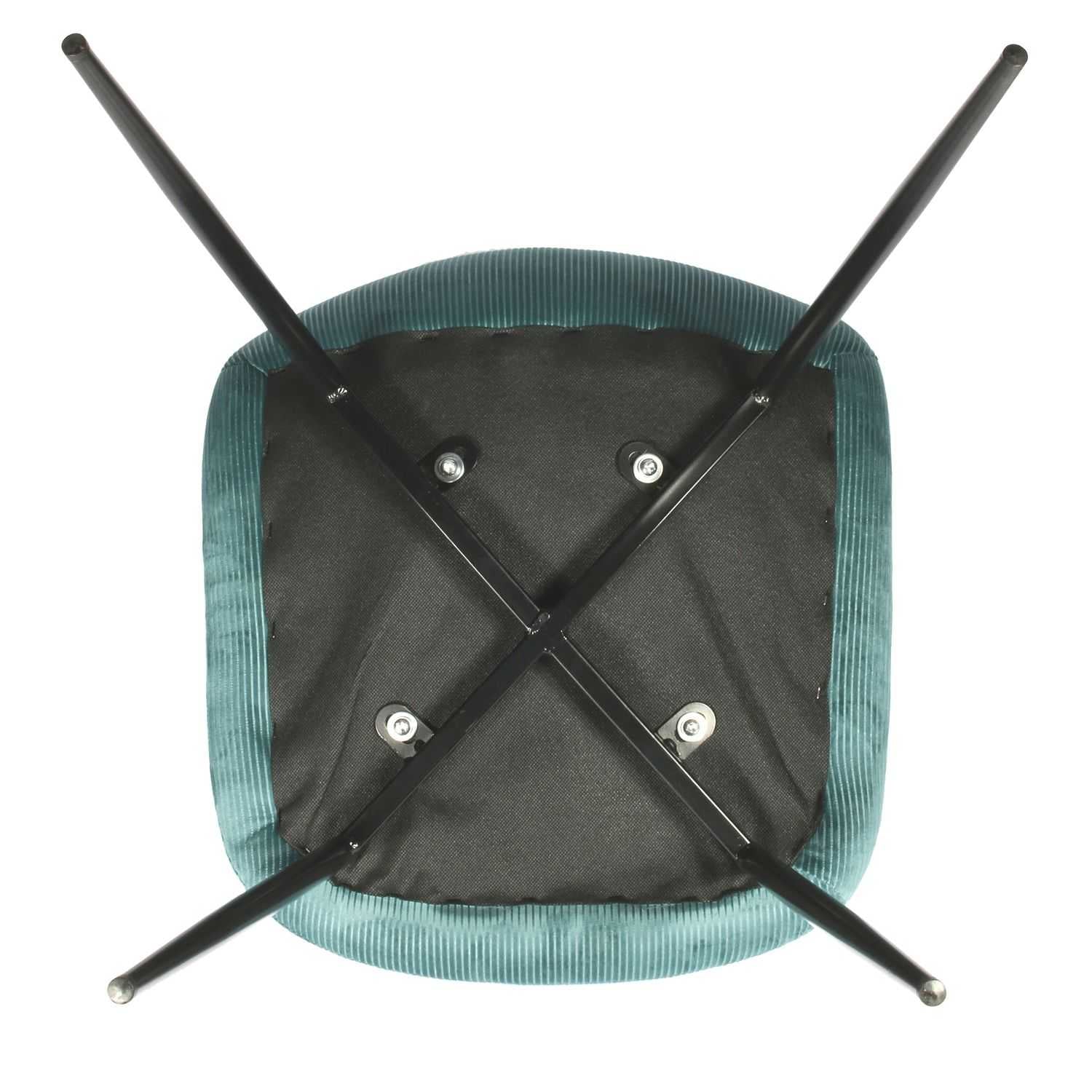 CHAISE VELOURS COTELE GIULIA BLEU CANARD - Image 8