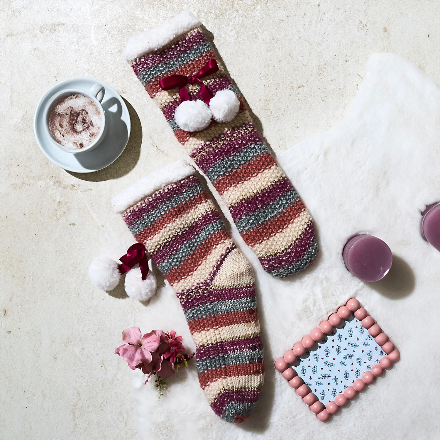CHAUSSETTES EN MAILLE COSY FOLK - Image 2