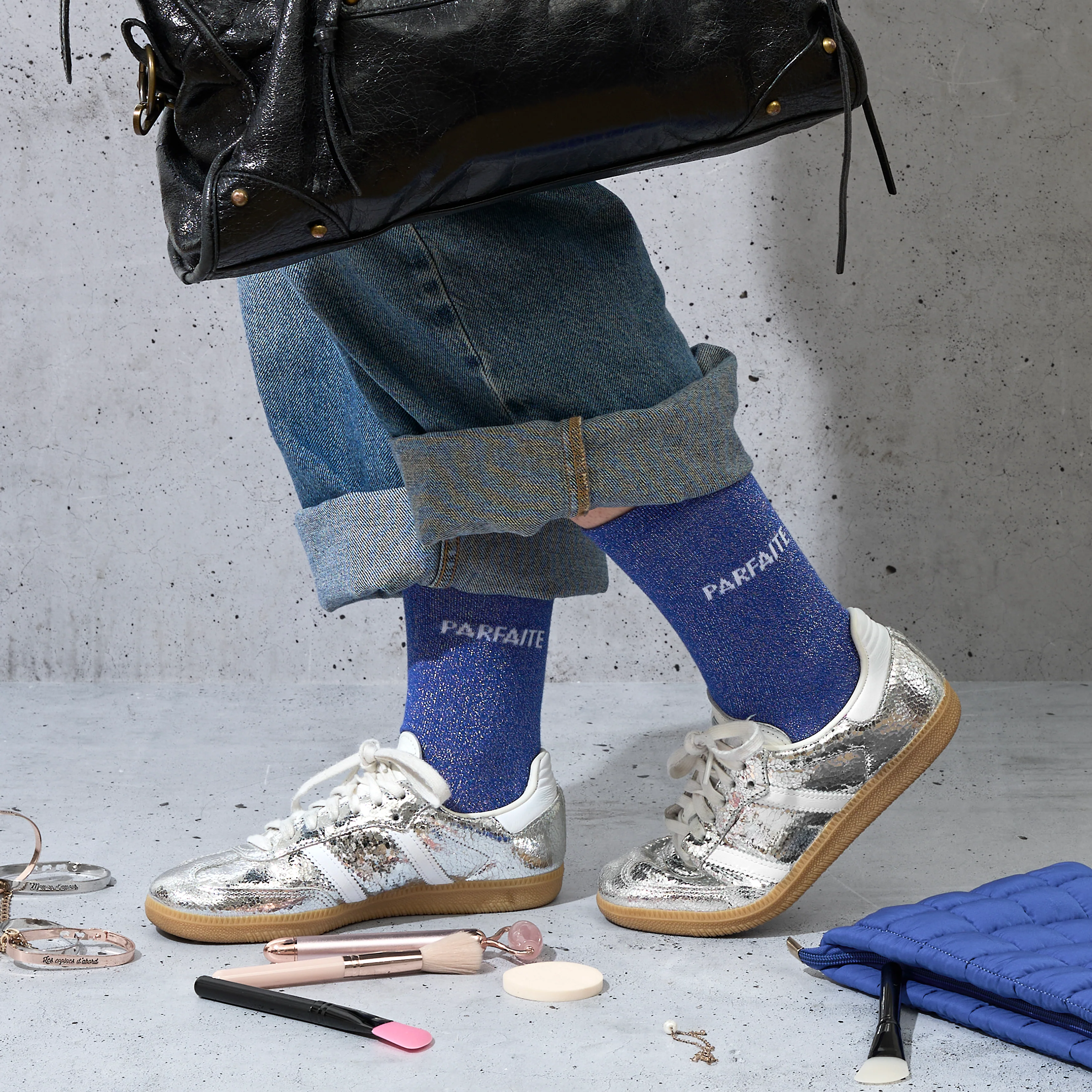 CHAUSSETTES PAILLETTES BLEUES PARFAITE - Image 2