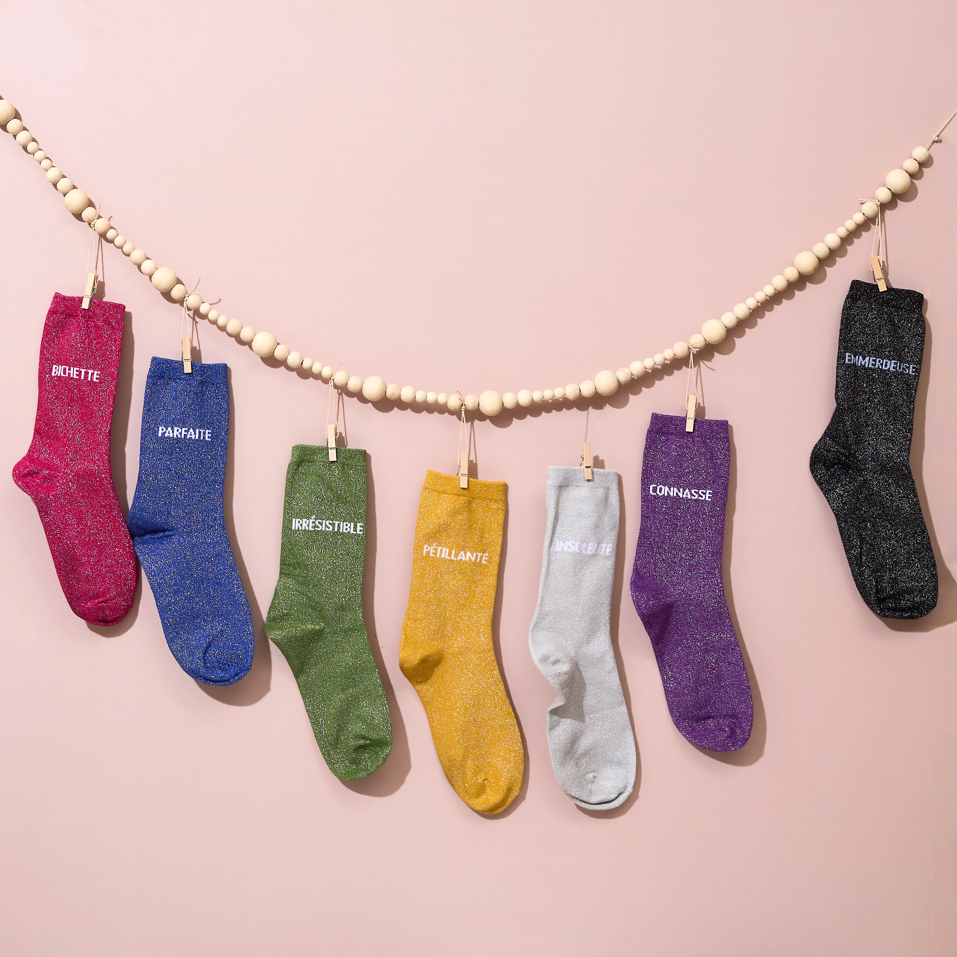 CHAUSSETTES PAILLETTES BLEUES PARFAITE - Image 5