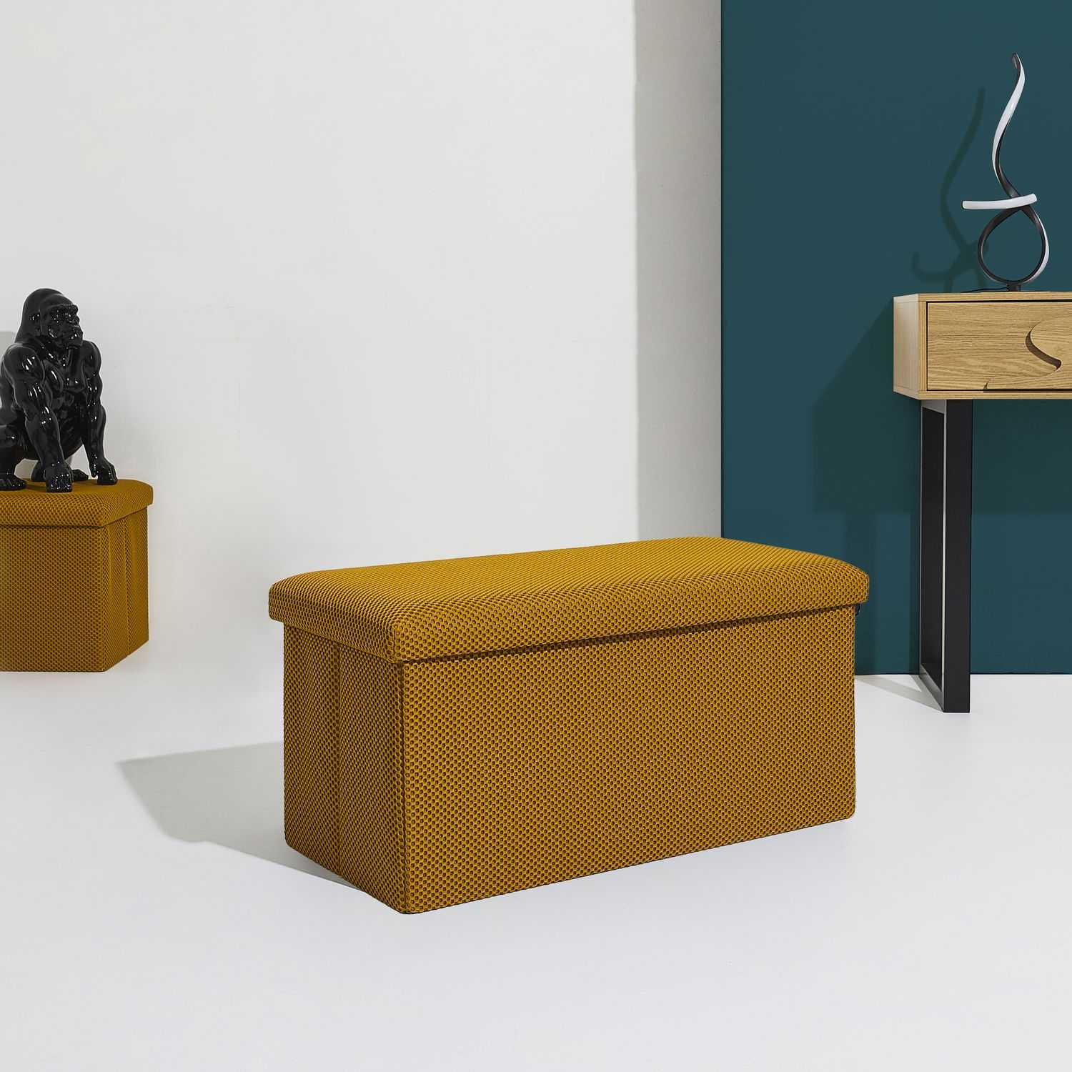 COFFRE BANC PLIABLE ATOME JAUNE - Image 2