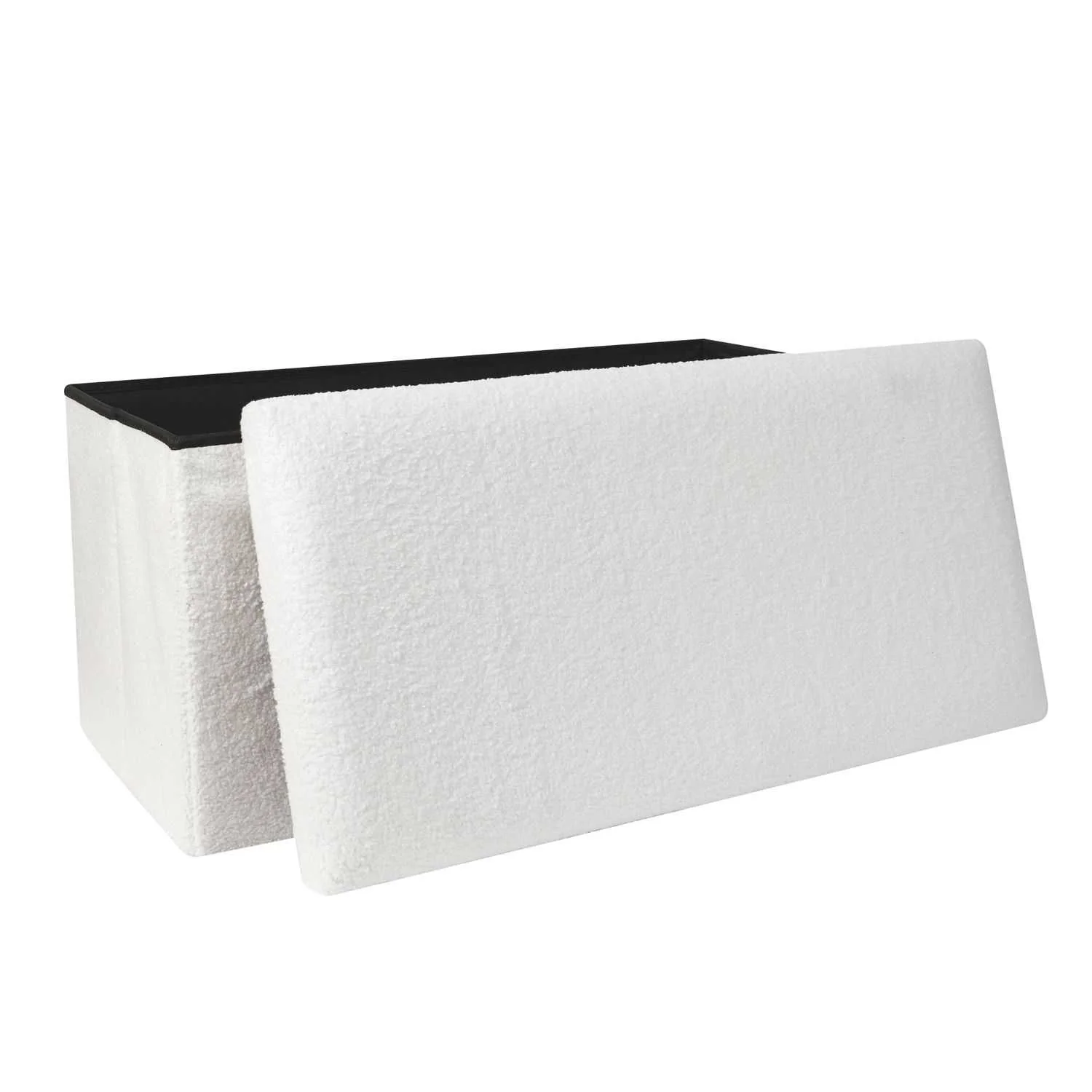COFFRE BANC PLIABLE BOUCLETTE BLANC - Image 3