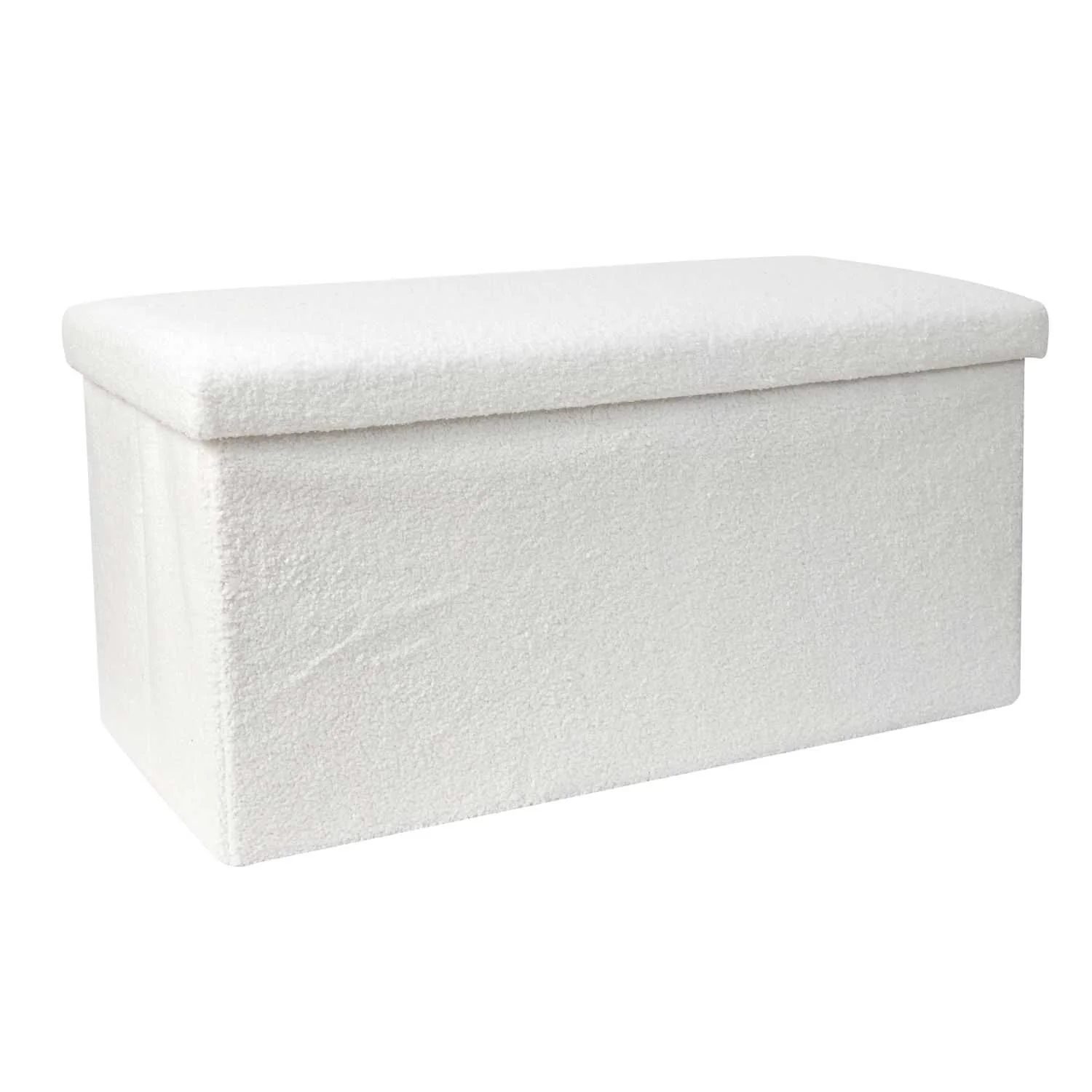 COFFRE BANC PLIABLE BOUCLETTE BLANC - Image 4