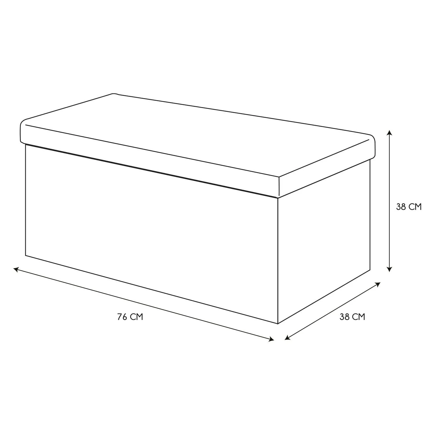 COFFRE BANC PLIABLE RETRO BLEU NUIT - Image 7