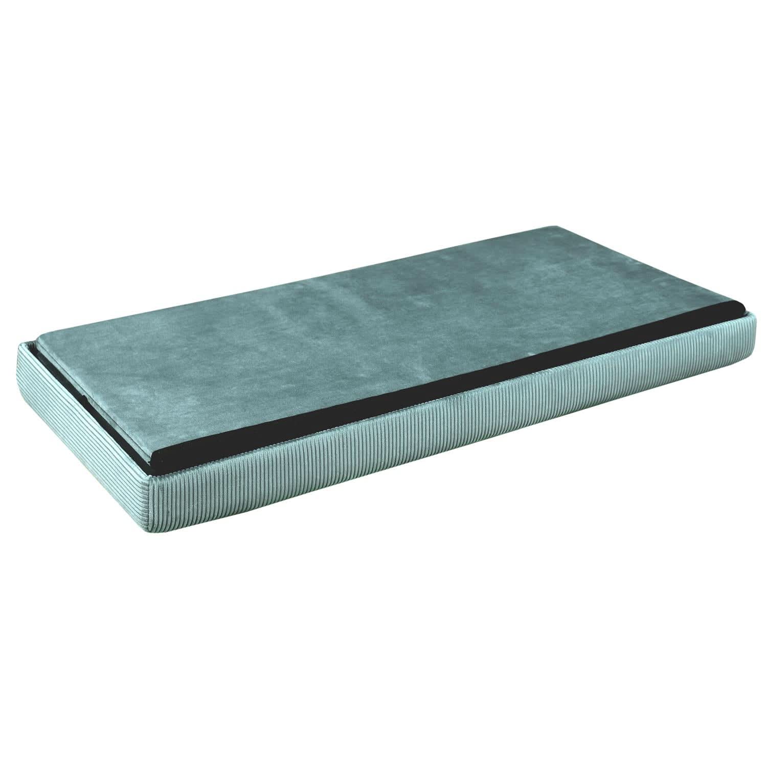 COFFRE BANC PLIABLE VELOURS COTELE GIULIA BLEU - Image 6