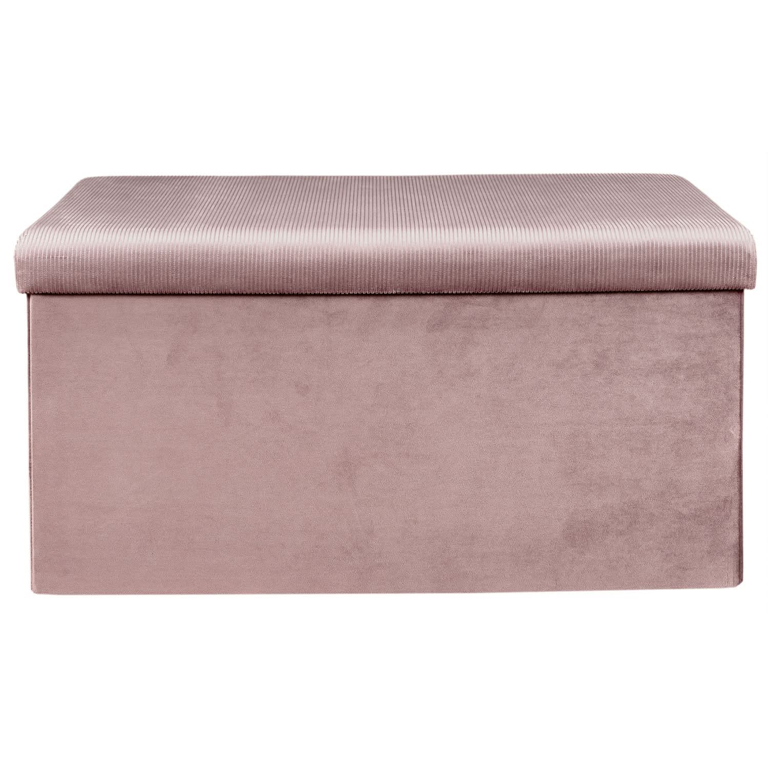 COFFRE BANC PLIABLE VELOURS COTELE GIULIA ROSE - Image 3