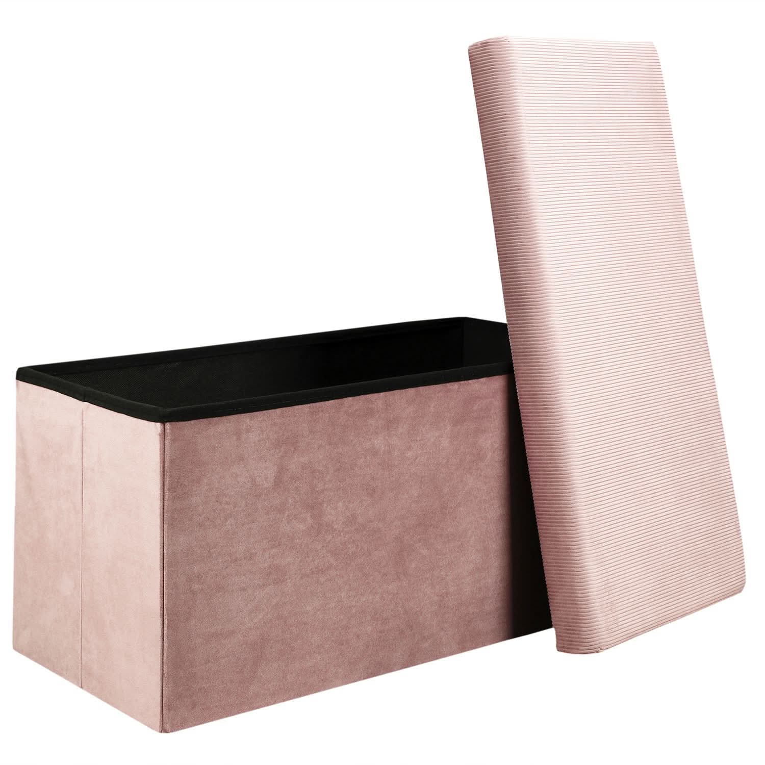 COFFRE BANC PLIABLE VELOURS COTELE GIULIA ROSE - Image 4