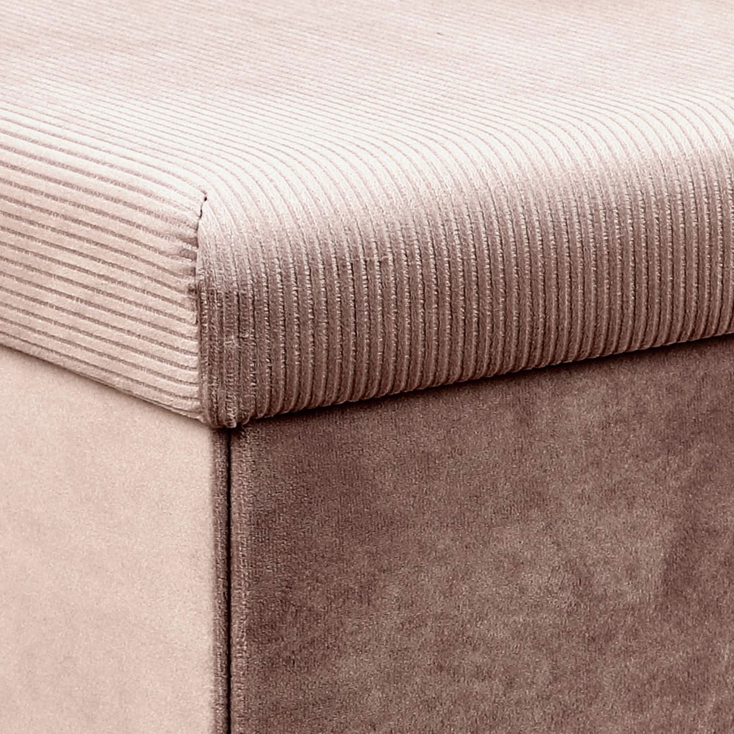 COFFRE BANC PLIABLE VELOURS COTELE GIULIA ROSE - Image 6