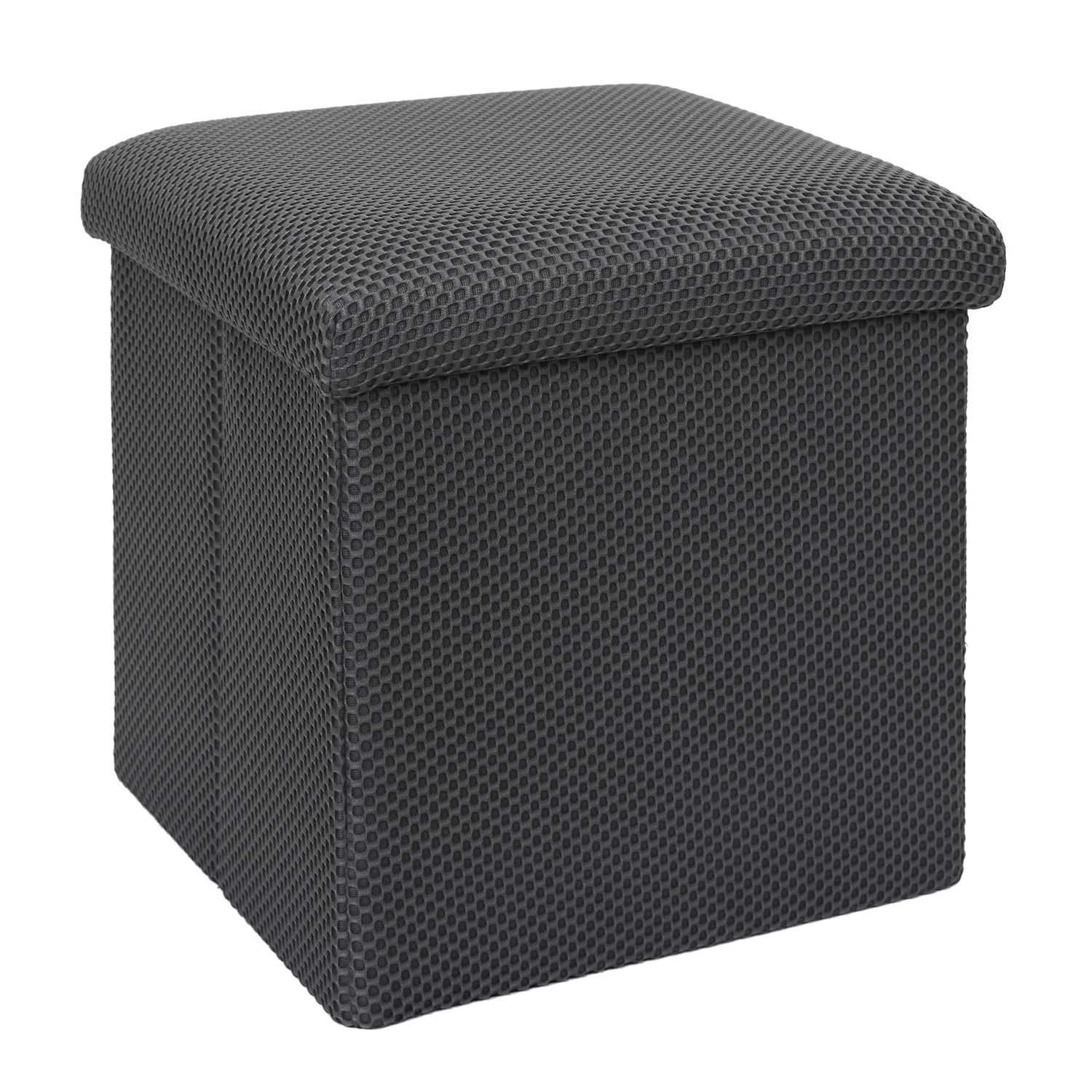 COFFRE POUF PLIABLE ATOME GRIS - Image 5
