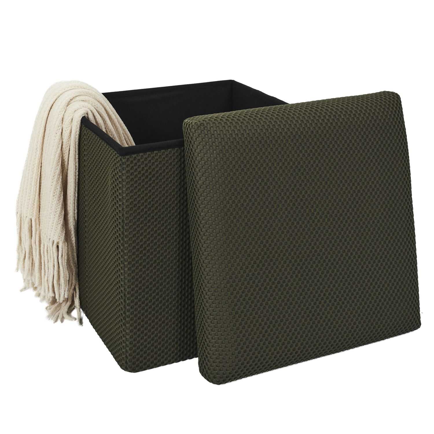 COFFRE POUF PLIABLE ATOME KAKI - Image 6