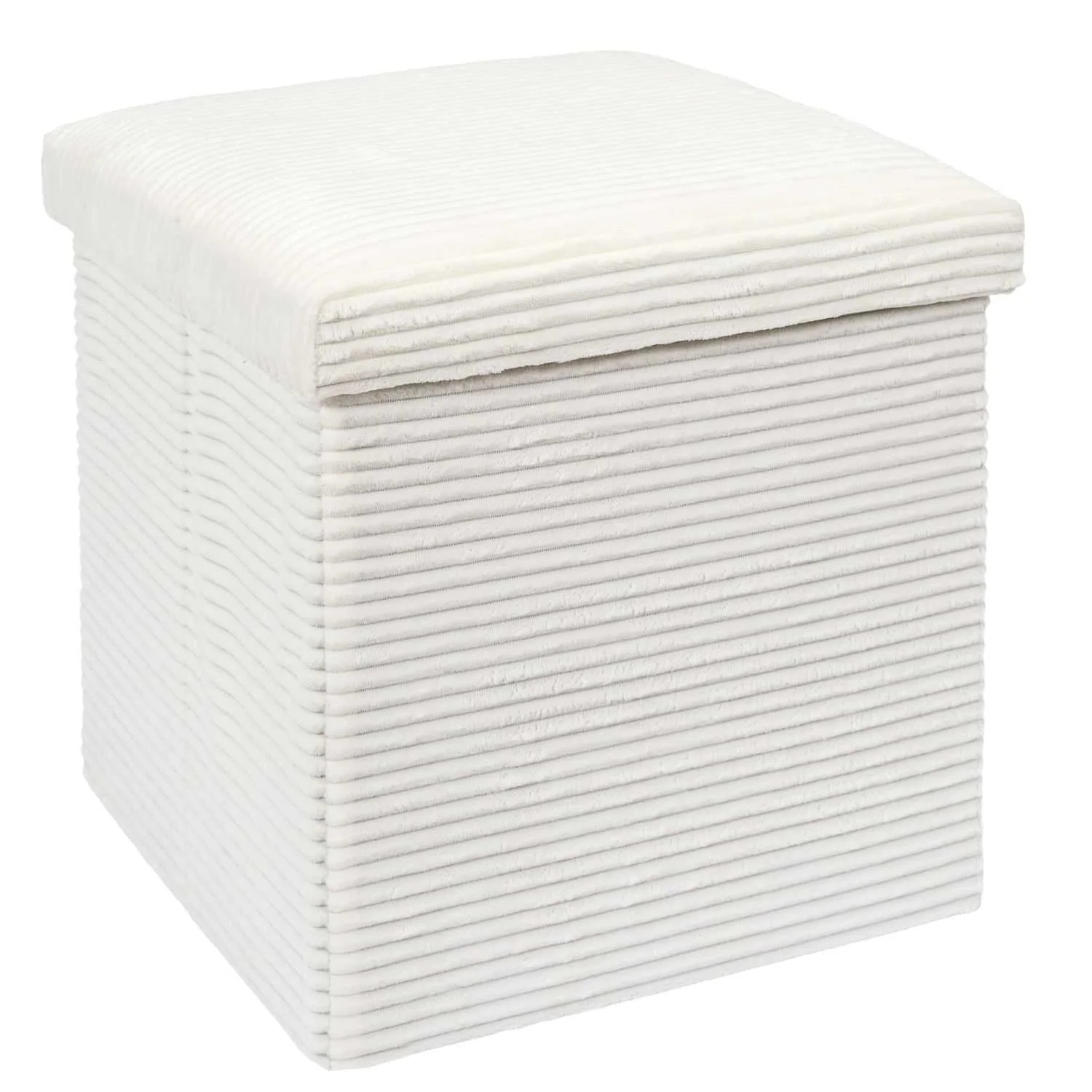 COFFRE POUF PLIABLE COTELE SCOTT BEIGE - Image 3