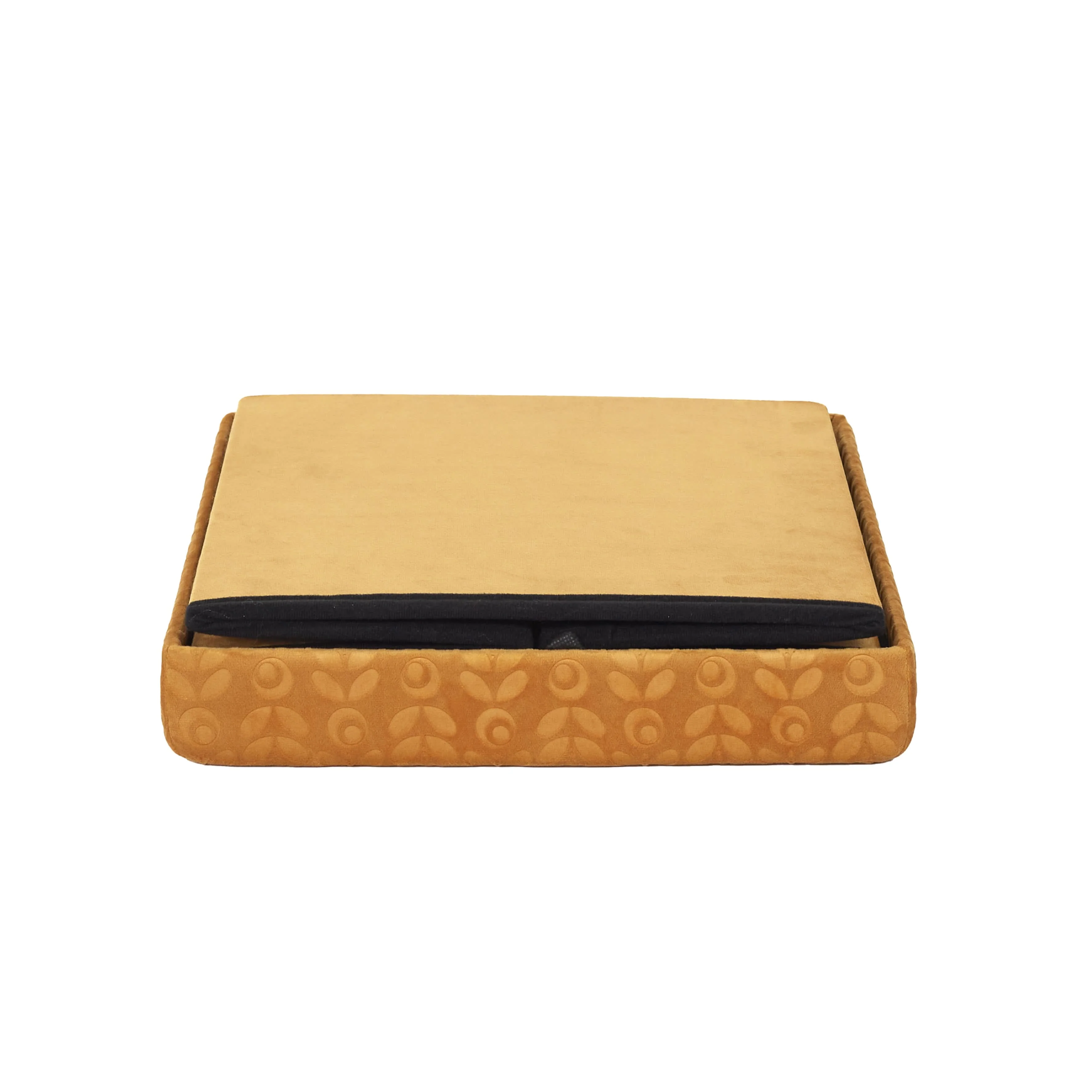COFFRE POUF PLIABLE RETRO MOUTARDE - Image 4