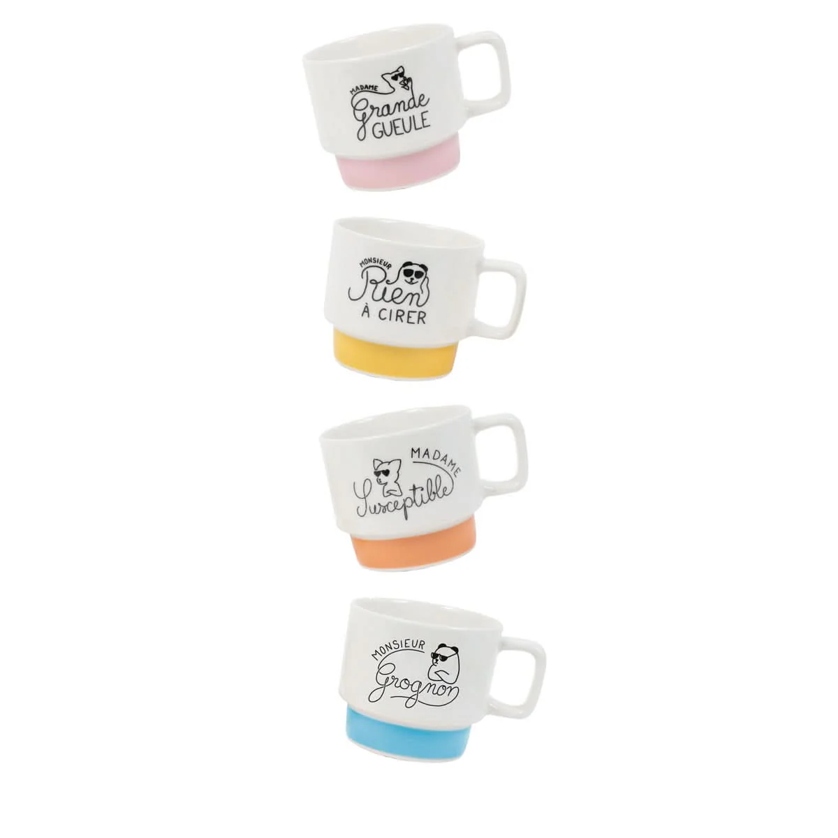 COFFRET 4 TASSES EMPILABLES - Image 4