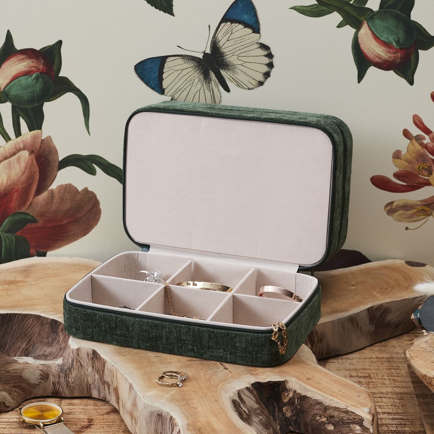 COFFRET A BIJOUX VELOURS JARDIN D’EDEN - Image 2