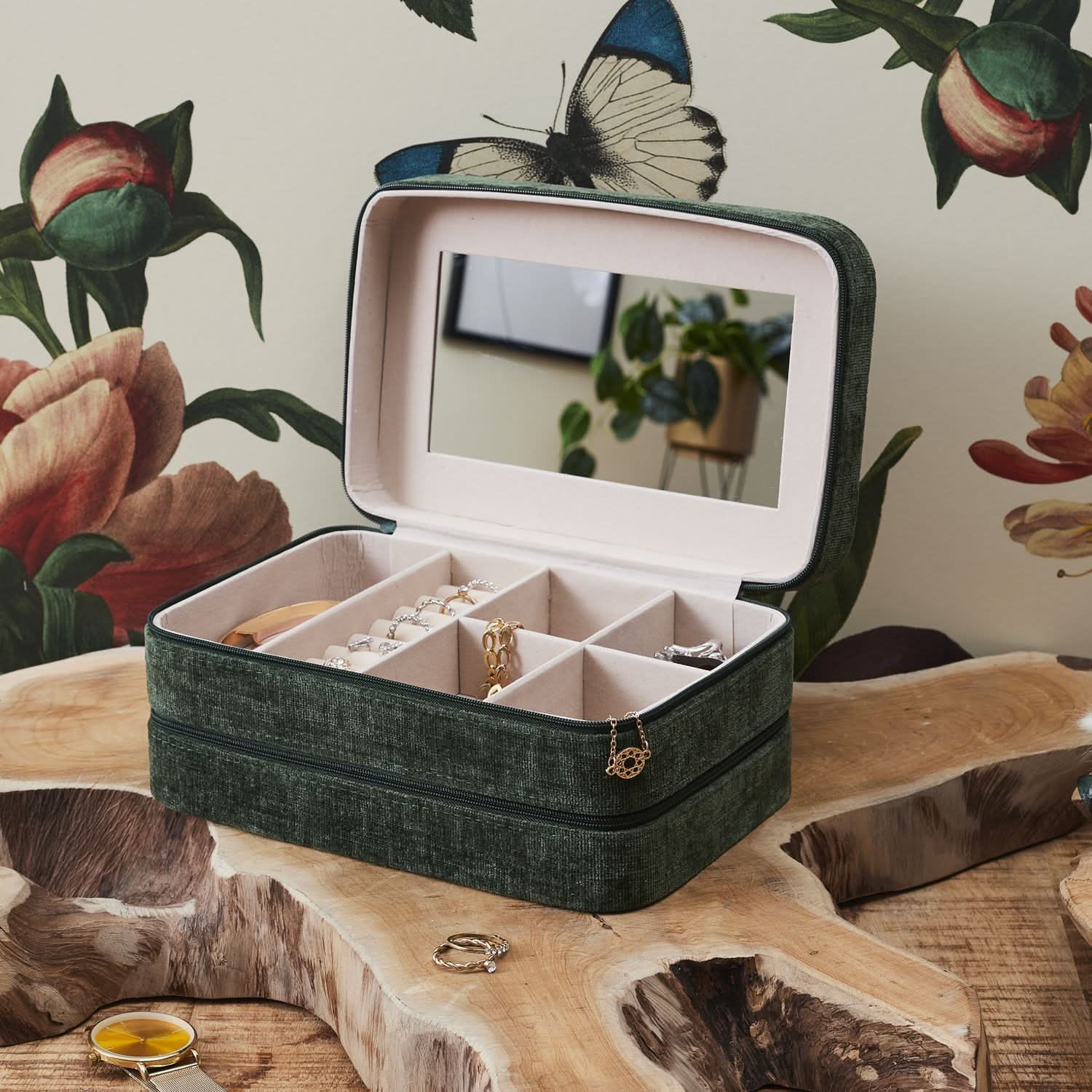 COFFRET A BIJOUX VELOURS JARDIN D’EDEN - Image 3