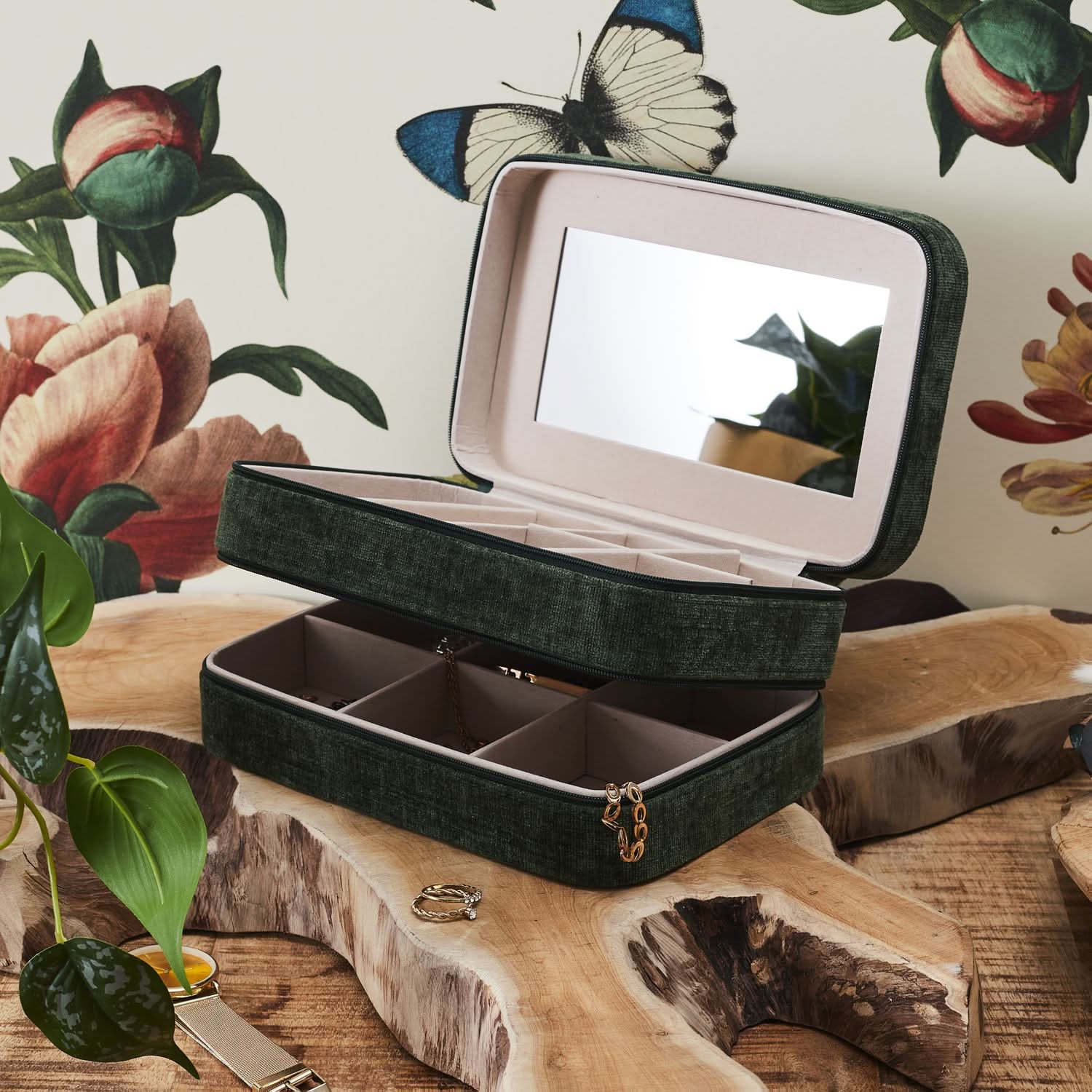 COFFRET A BIJOUX VELOURS JARDIN D’EDEN - Image 5
