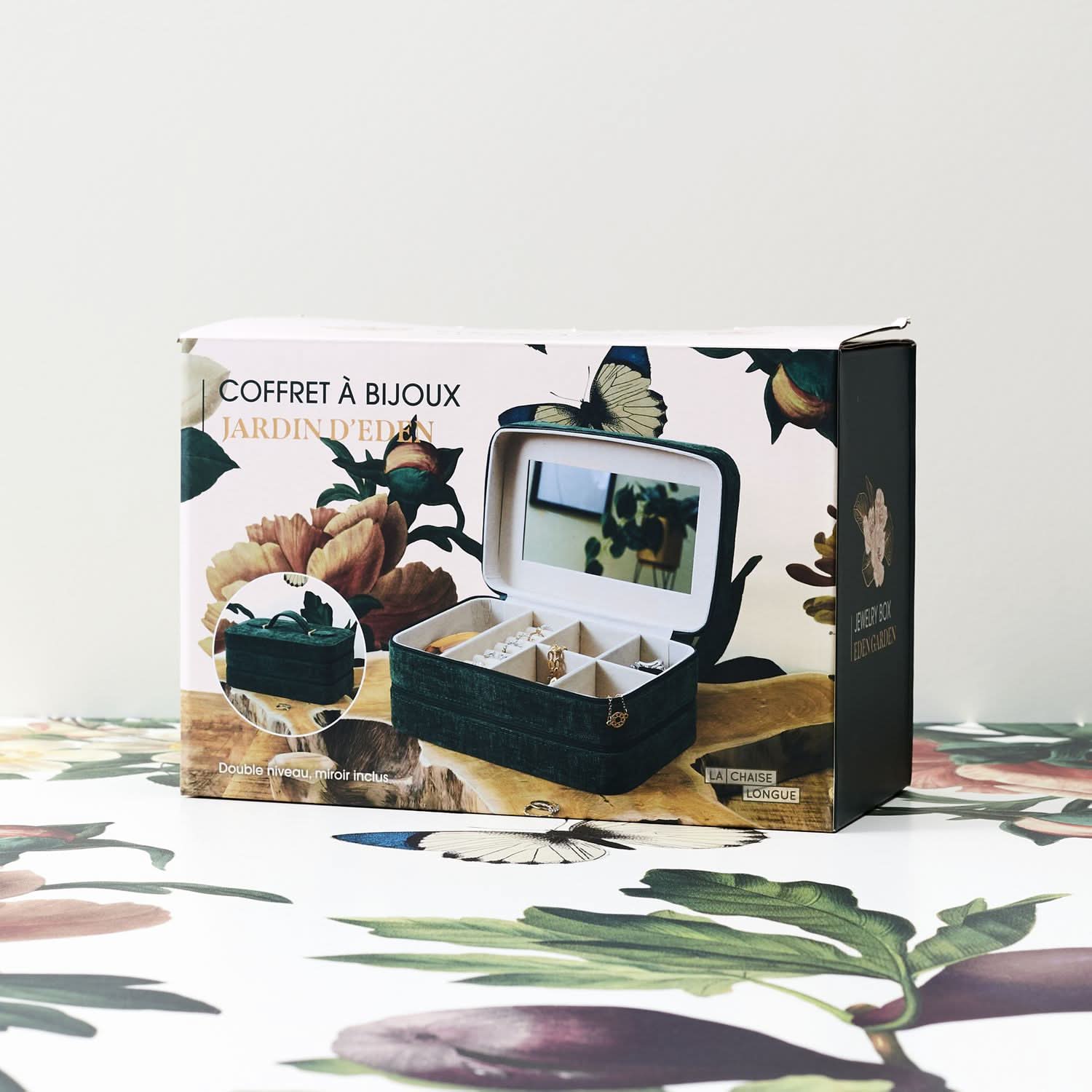 COFFRET A BIJOUX VELOURS JARDIN D’EDEN - Image 6