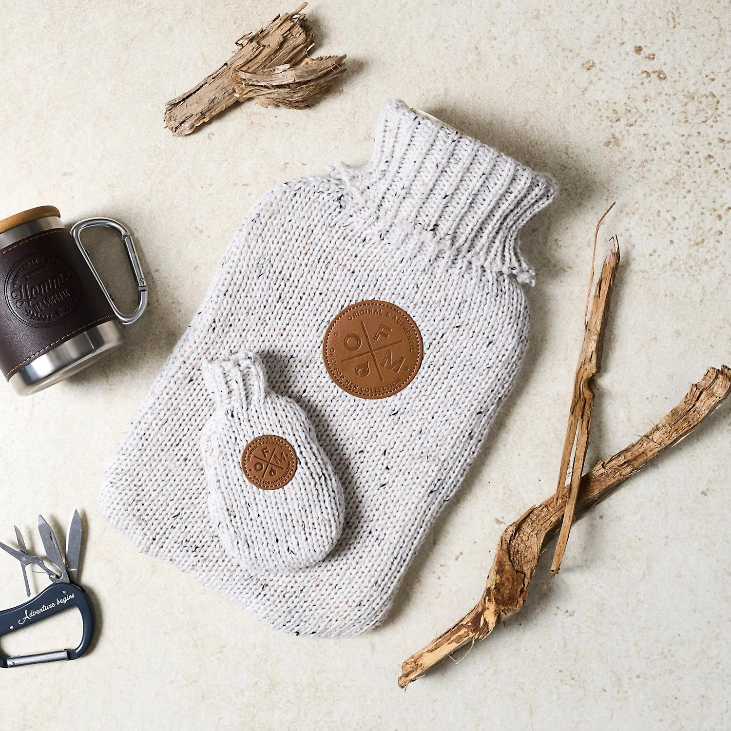 COFFRET BOUILLOTTE ET CHAUFFERETTE OFM BEIGE - Image 2