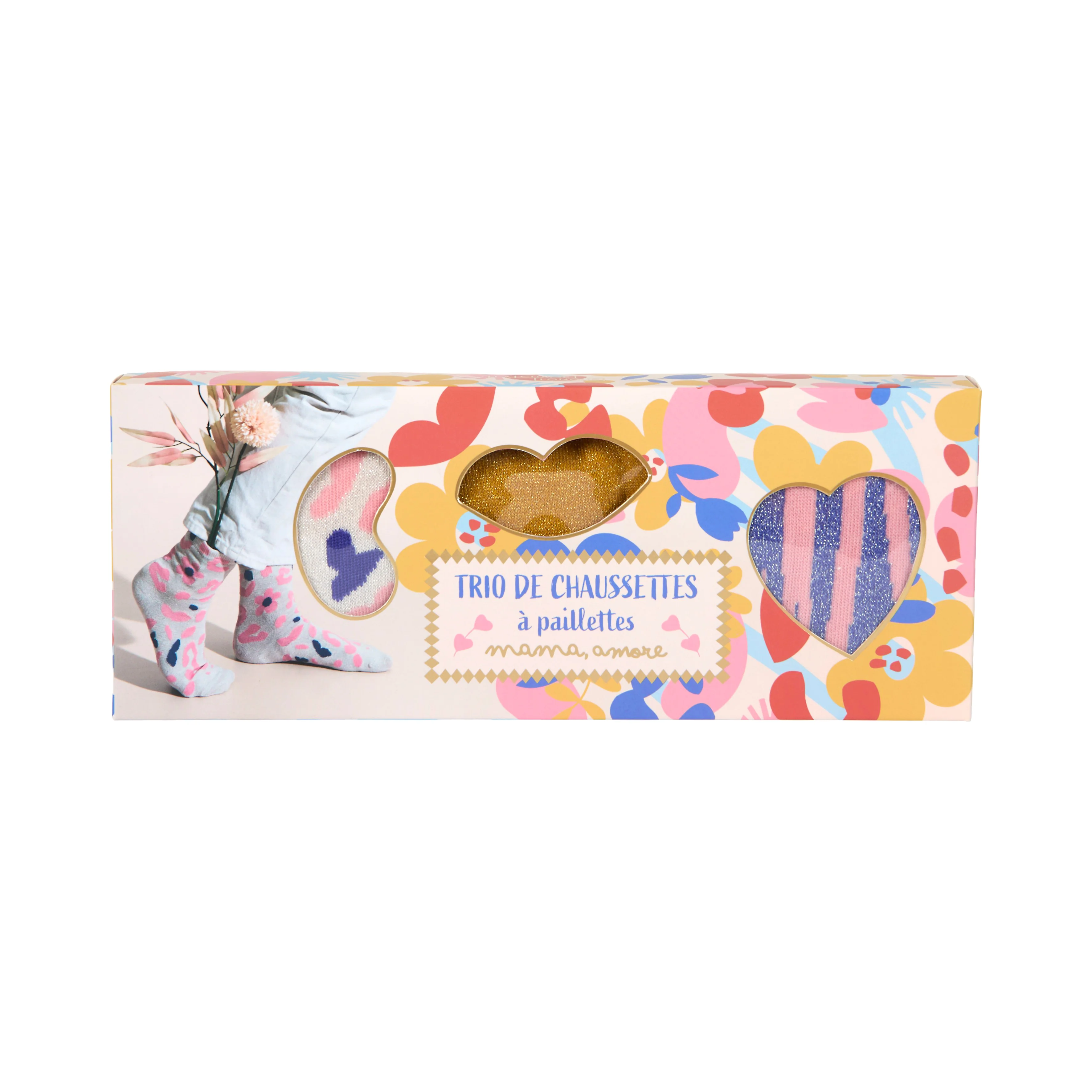 COFFRET DE 3 PAIRES DE CHAUSSETTES MAMA LOVA - Image 4