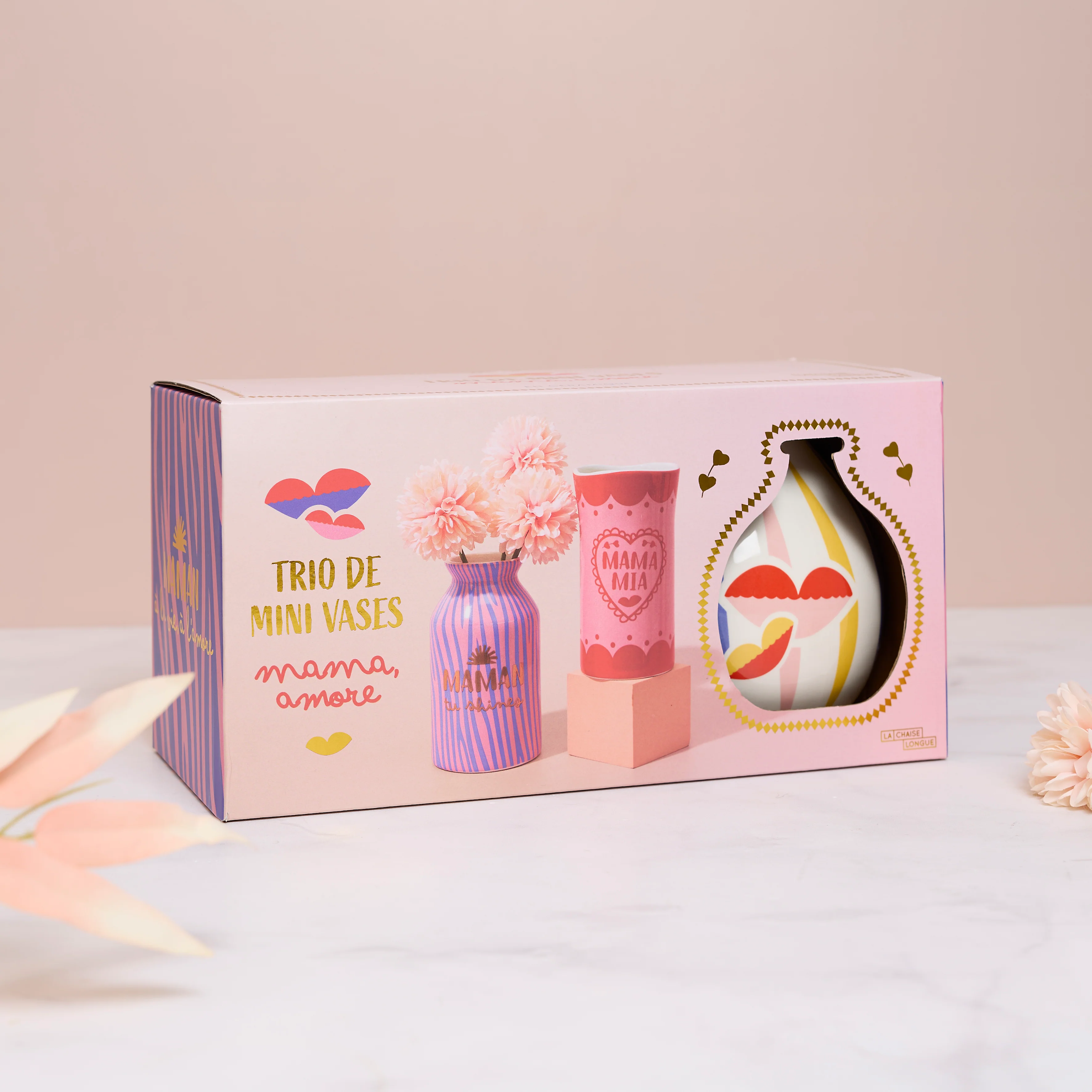 COFFRET DE 3 VASES MAMA MI AMORE - Image 2