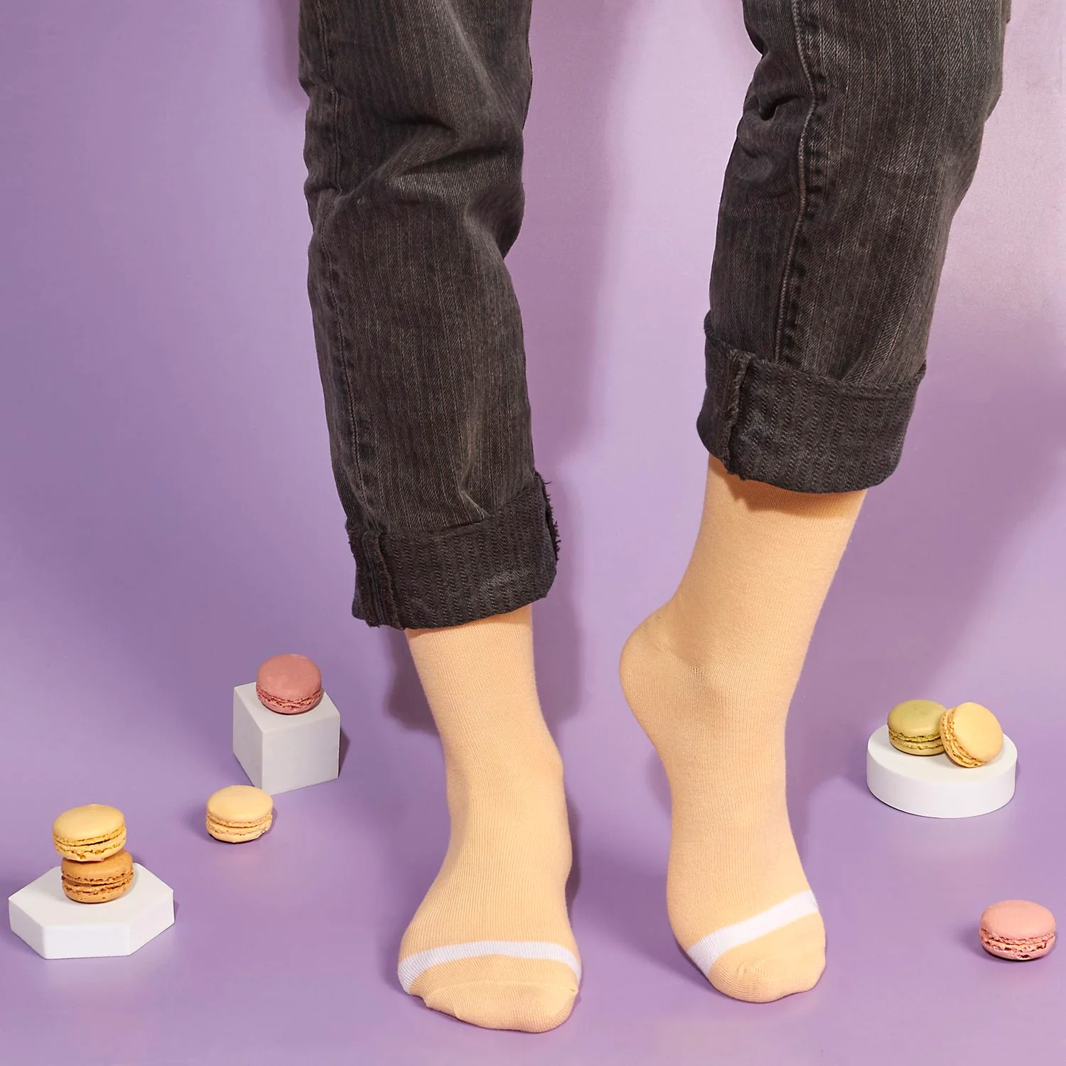 COFFRET DE 6 PAIRES DE CHAUSSETTES MACARON - Image 10